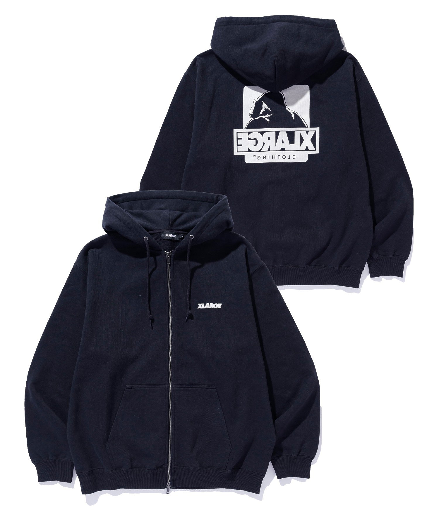 BACKSIDE OG W-ZIP HOODED SWEAT SHIRT