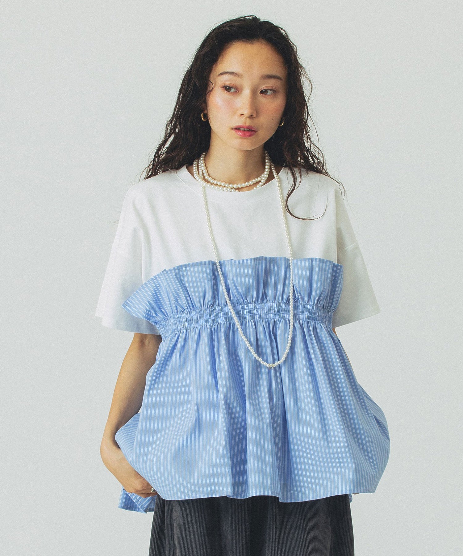 【WEB・一部店舗限定】FRILL LAYERED TOP
