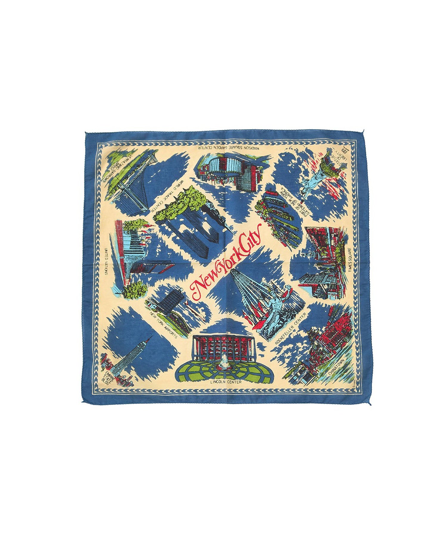 BINDU/COTTON VOILE NEW YORK MAP3 BANDANA