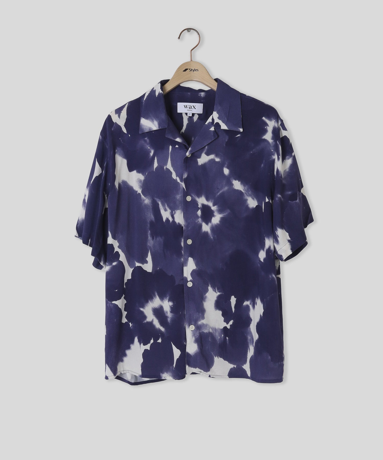 WAX LONDON/ワックスロンドン/DIDCOT SS SHIRT PRESSED FLORAL DBO