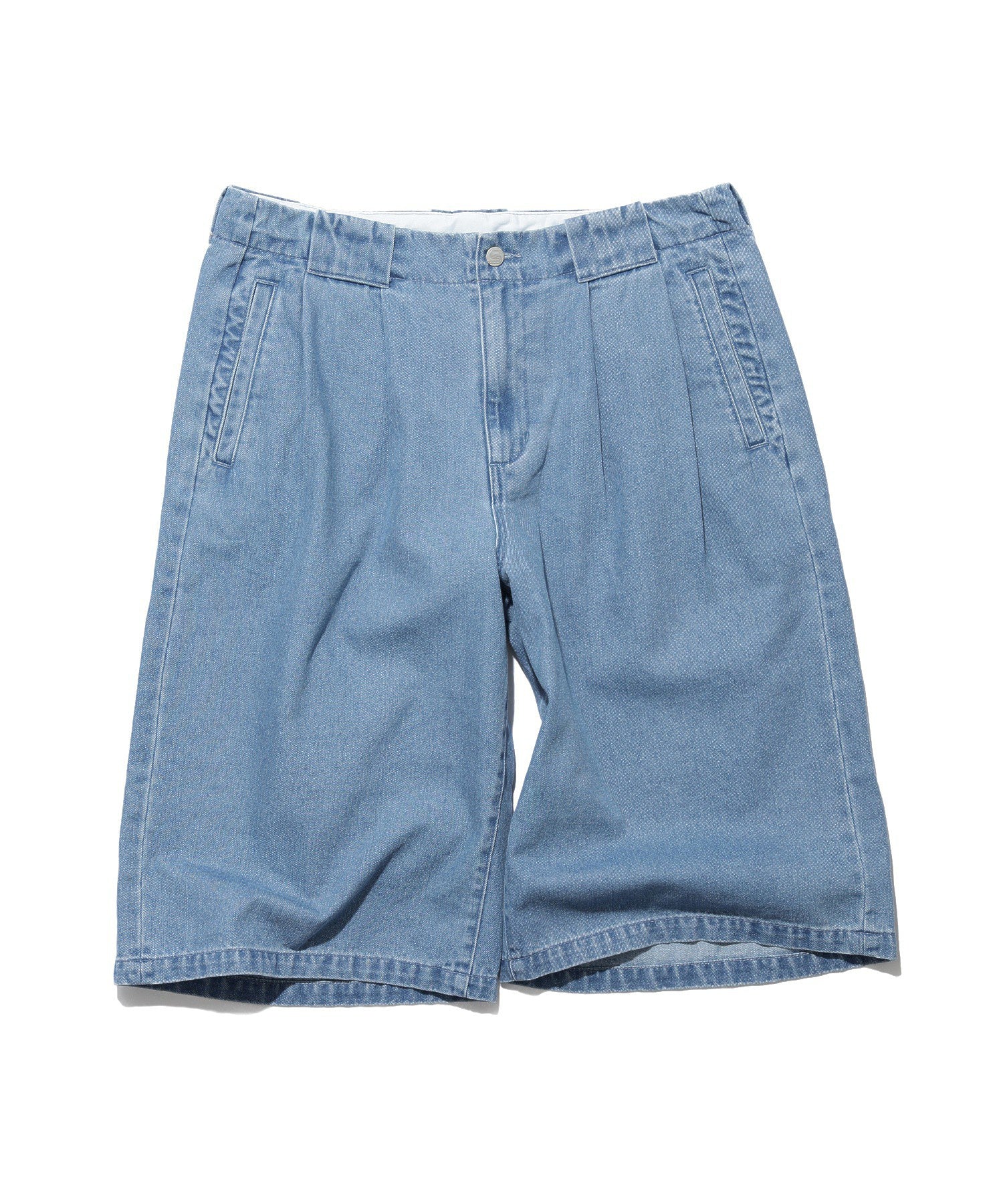 SHORT BAGGY DENIM PANTS
