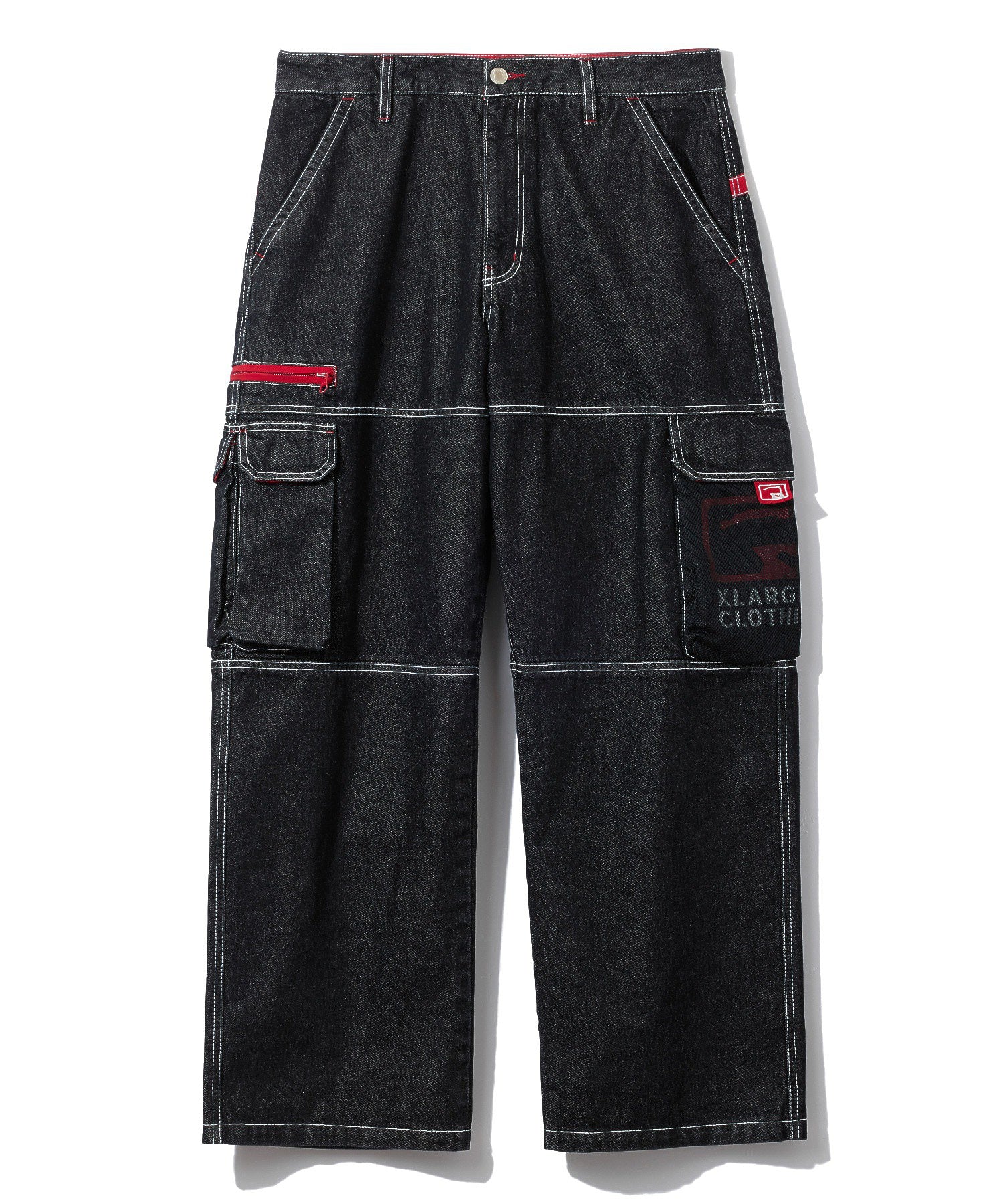 DENIM CARGO PANTS