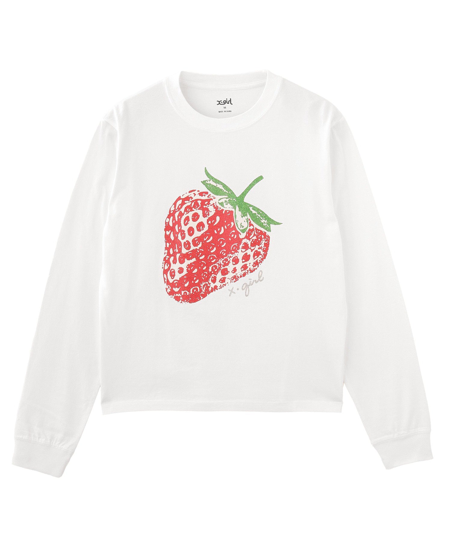 GLITTER STRAWBERRY L/S TEE