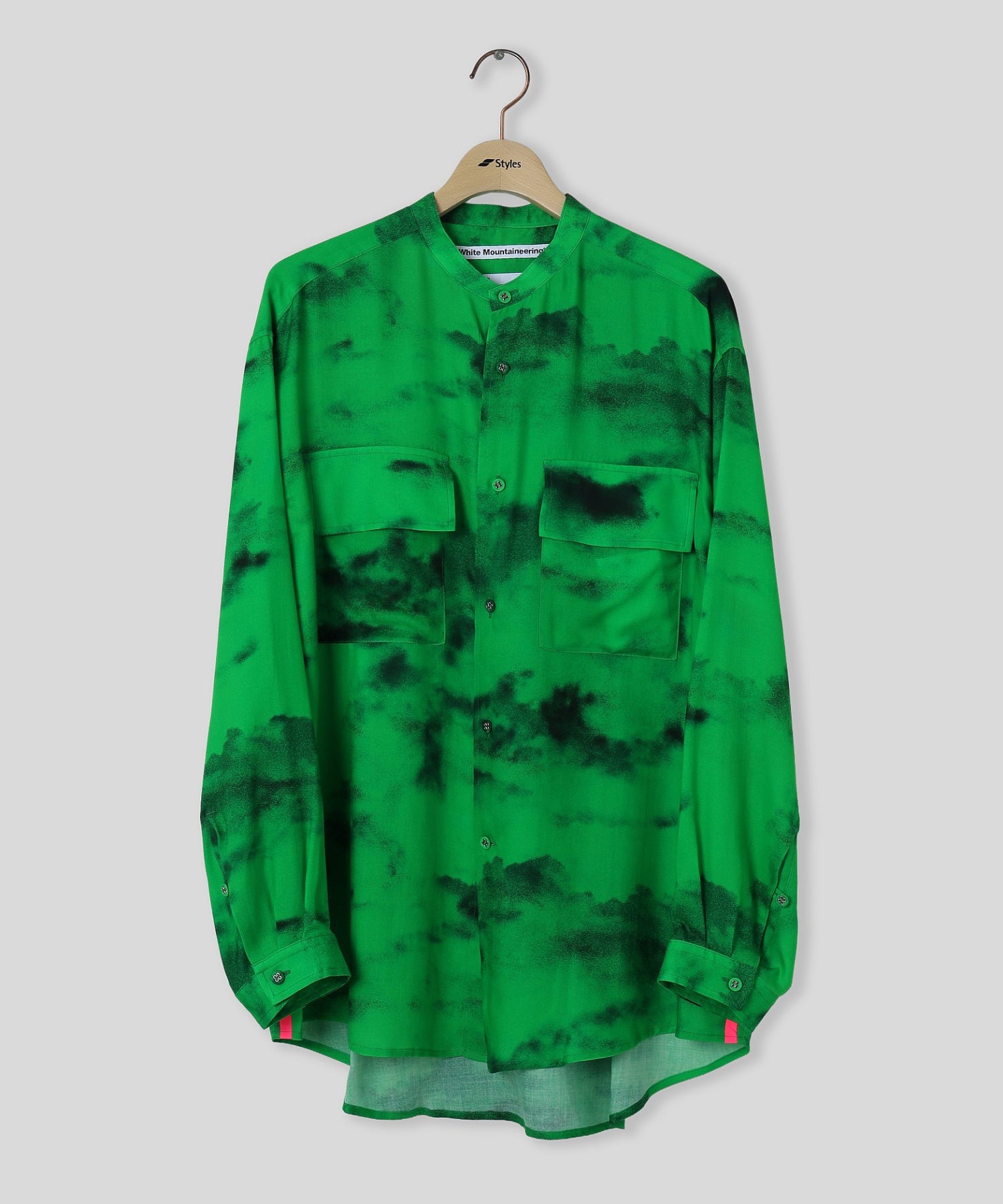 WHITE MOUNTAINEERING/ホワイトマウンテニアリング/CLOUD CAMO BAND COLLAR SHIRT WM2671119