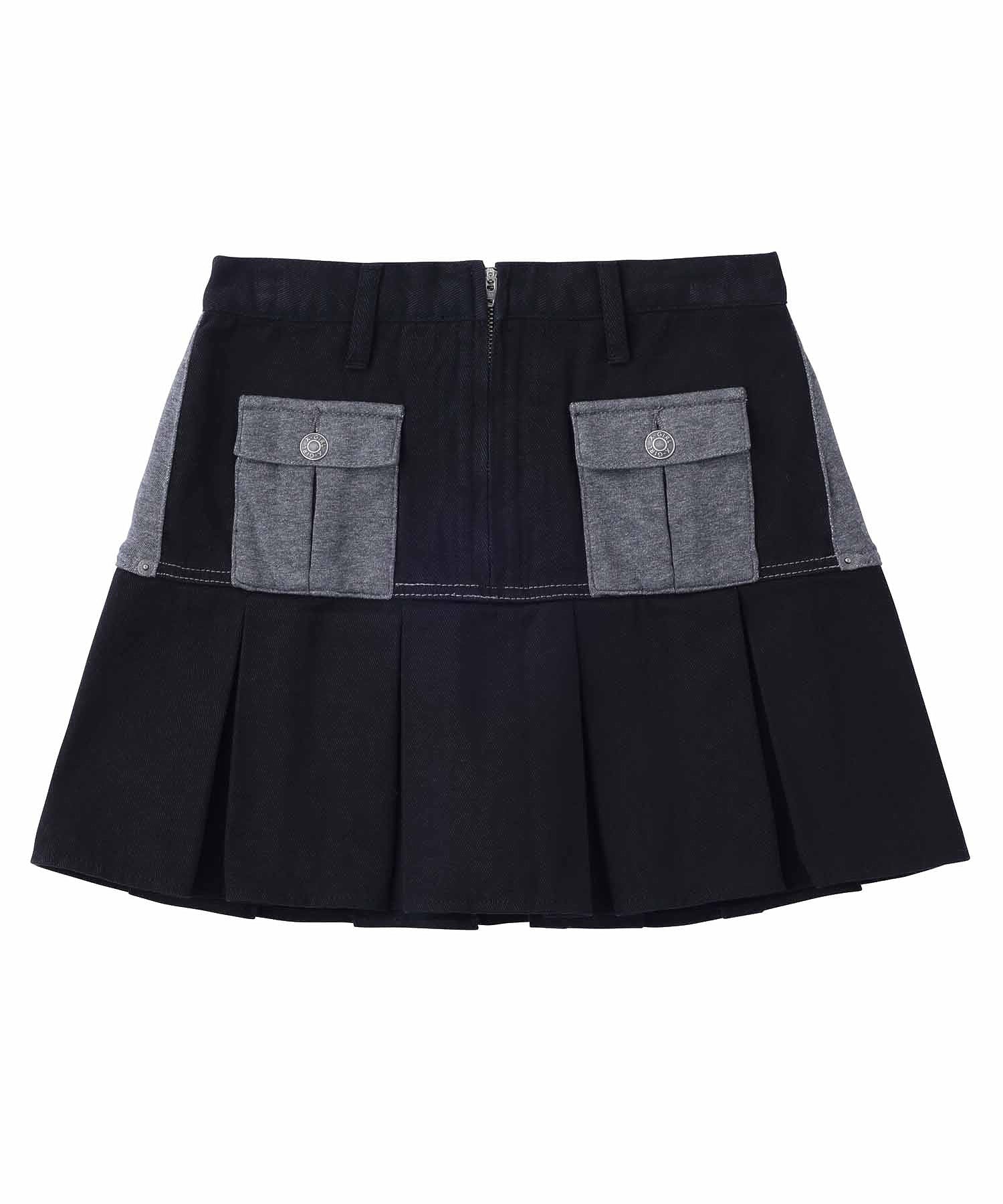 JERSEY WOVEN MINI SKIRT X-girl