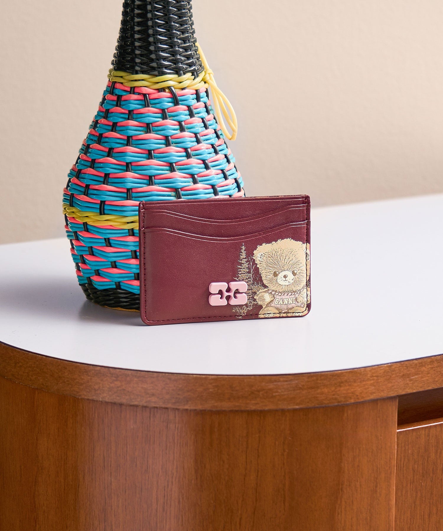 GANNI/BOU CARD HOLDER PRINTED