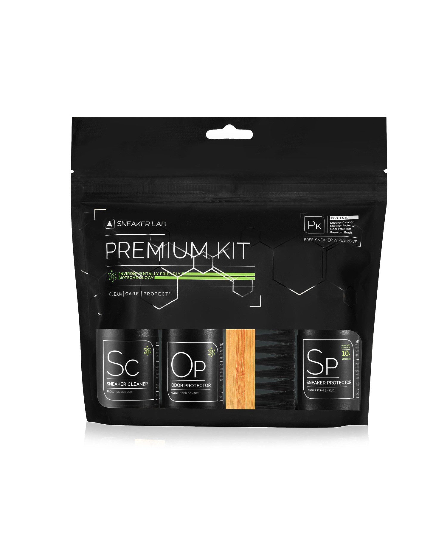 【シューズメンテナンス用品 スニーカークリーナー/スニーカープロテクター/オドプロテクター/プレミアムブラシ/トライアルワイプのセット】SNEAKER LAB/スニーカーラボ/ SNEAKER LAB PREMIUM KIT - 4 PIECE
