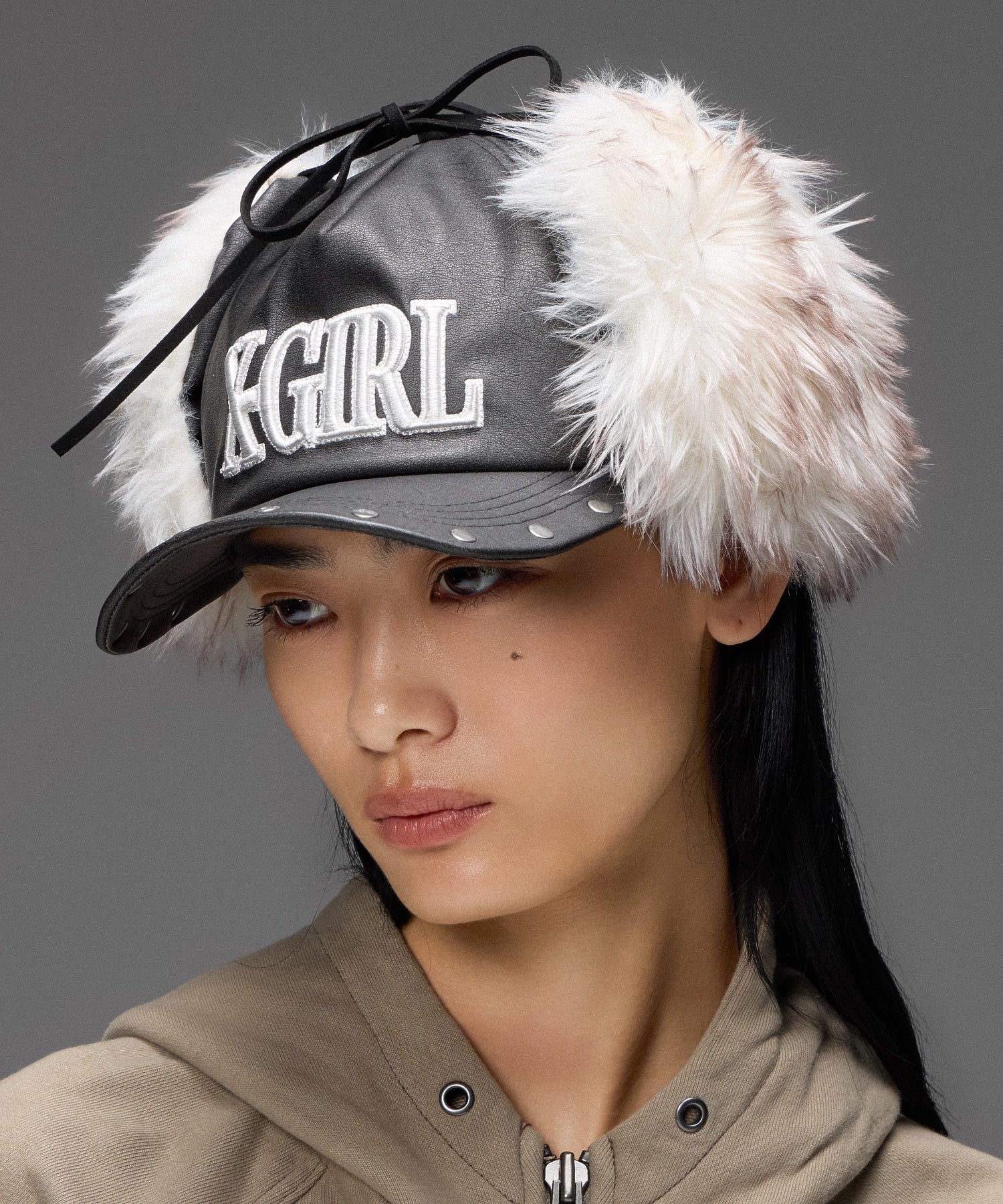 FAUX FUR EAR FLAP 5PANEL CAP