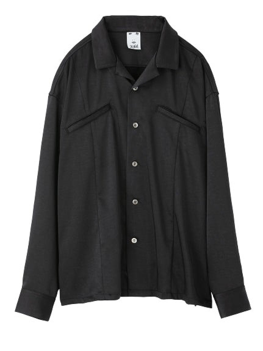 SATIN OPEN COLLAR SHIRT X-girl