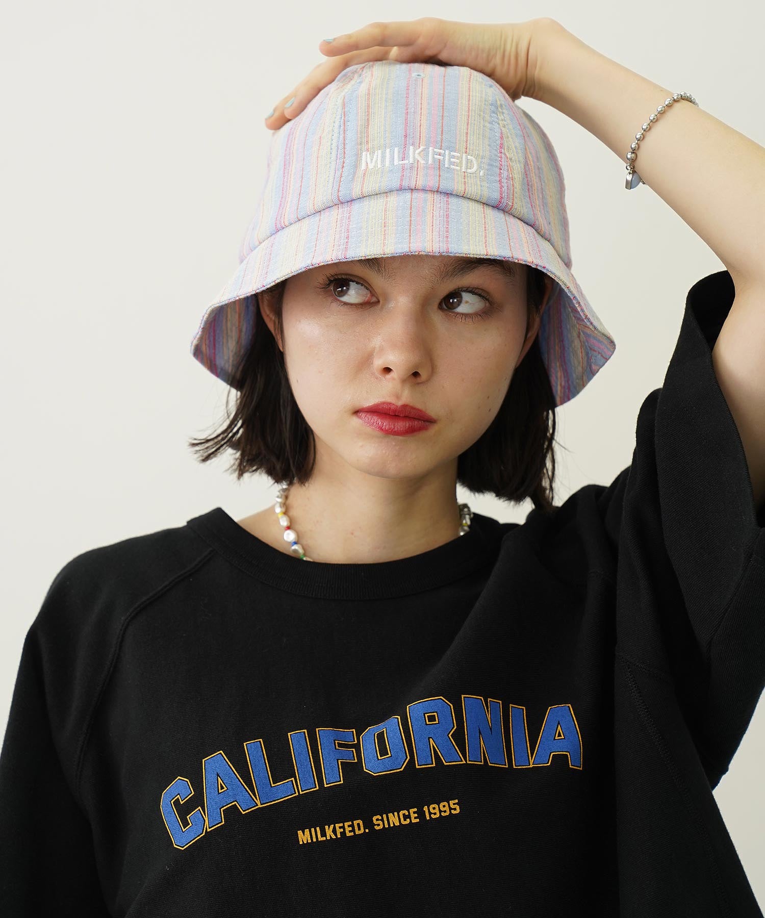 STRIPE METRO HAT