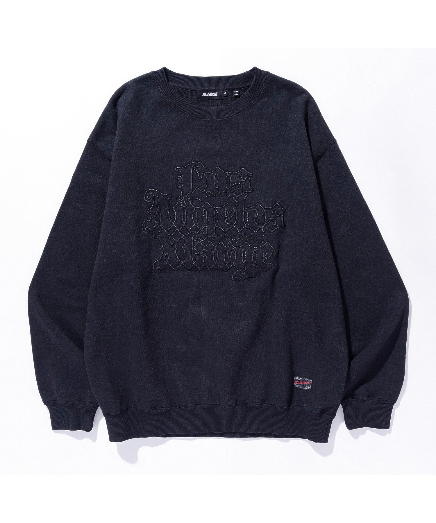PATCHED OLD ENGLISH CREWNECK SWEATSHIRT