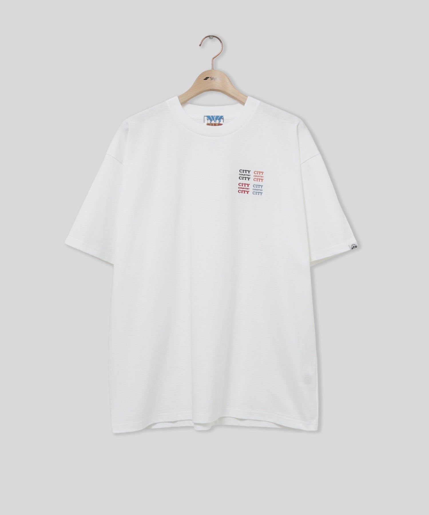 CCC/シティーカントリーシティー/EMBROIDERED LOGO COTTON T-SHIRT 261T012