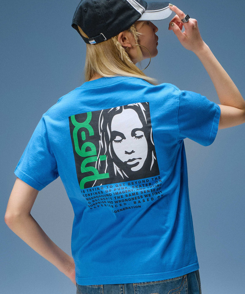 X-girl / SIDE LOGO FACE LABEL S/S TEE – calif（カリフ）公式サイト
