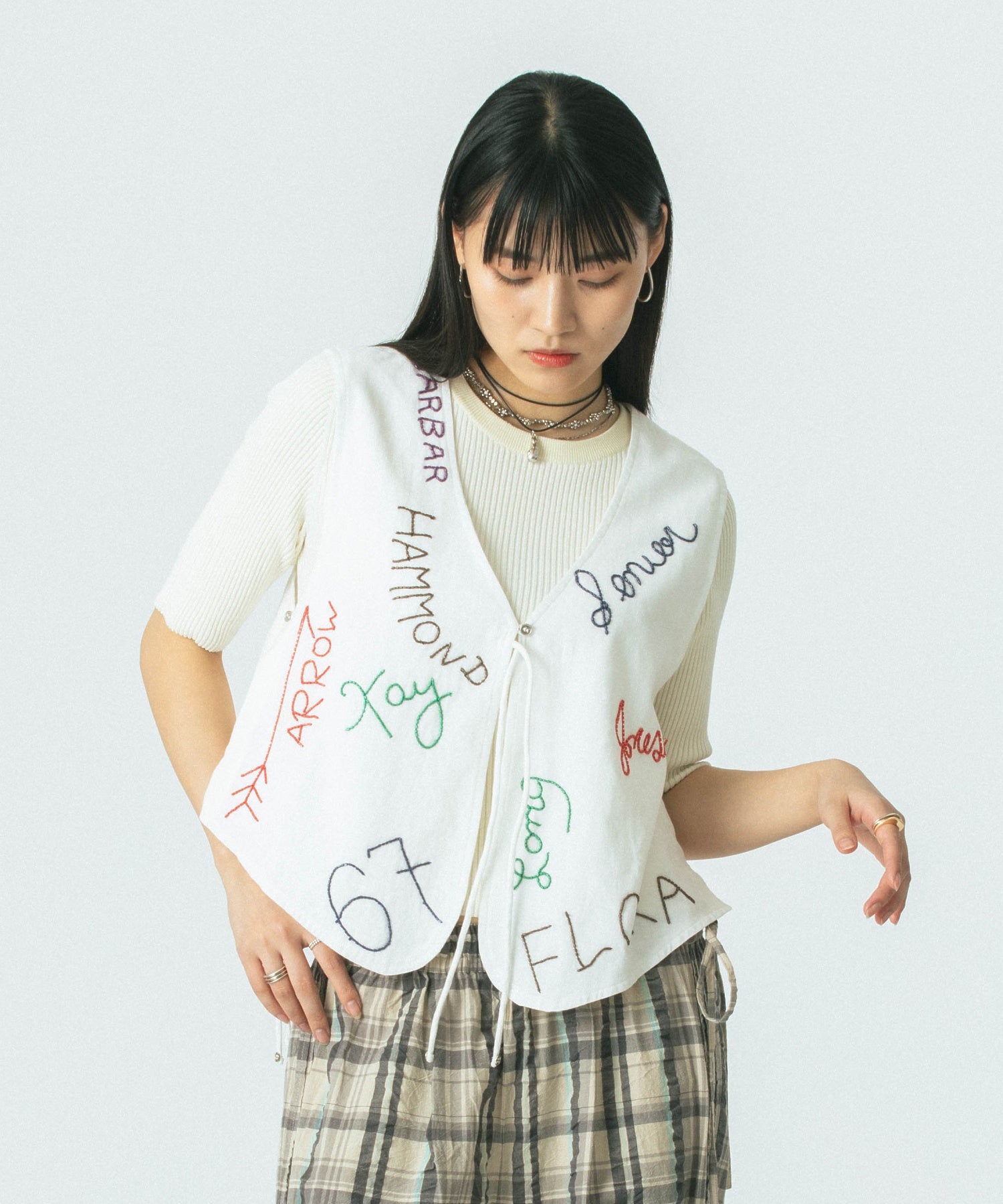 BEADS EMBROIDERY VEST