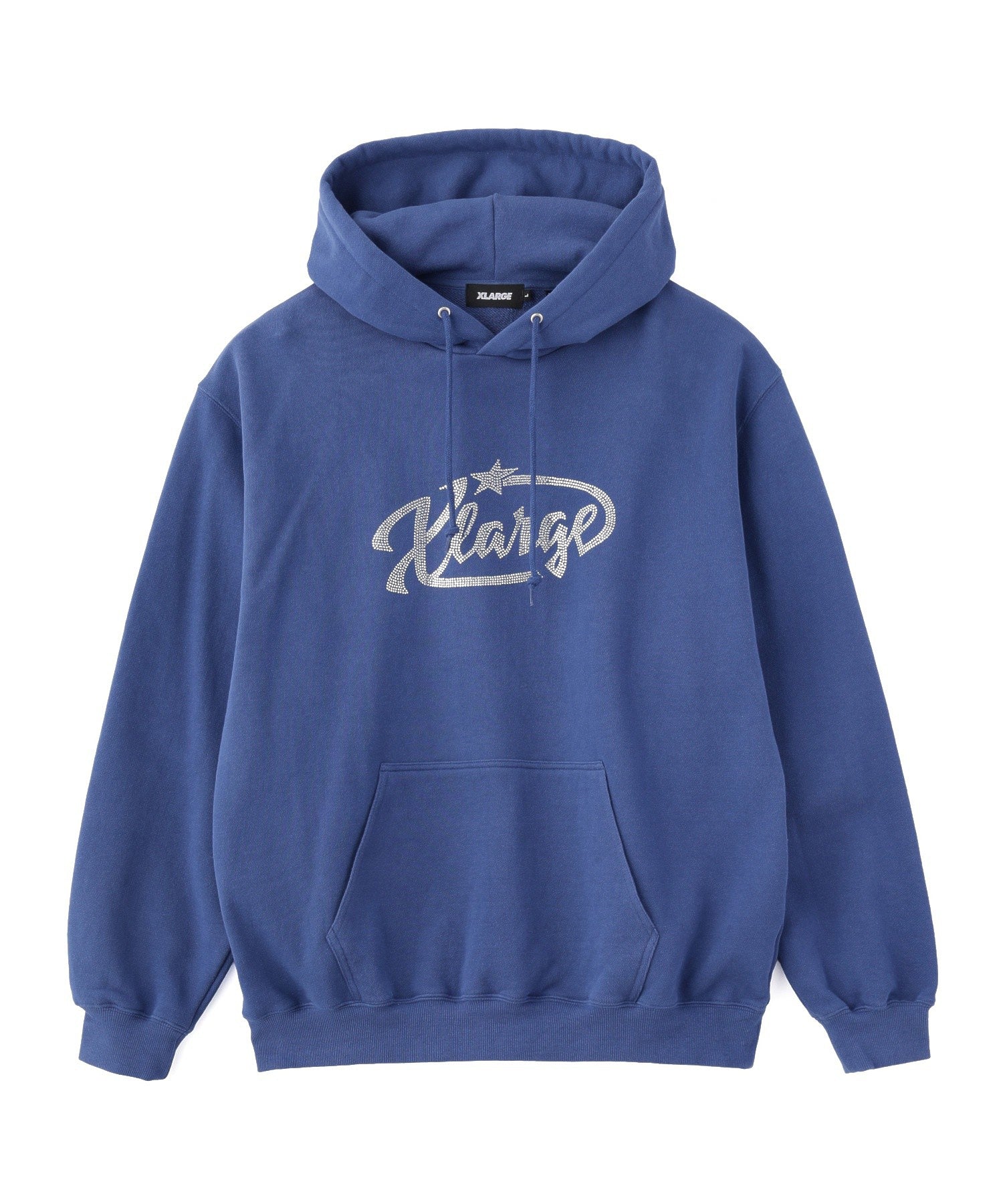 RHINESTONE STAR PULLOVER HOODED SWEATSHIRT