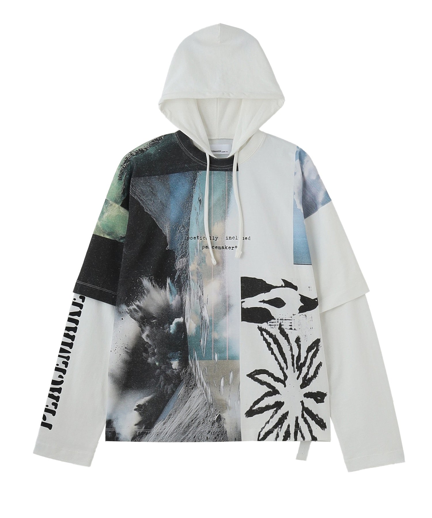 PEACEMAKER/ピースメーカー/Hooded Tee Collage Print PCM2OT08GJE00795