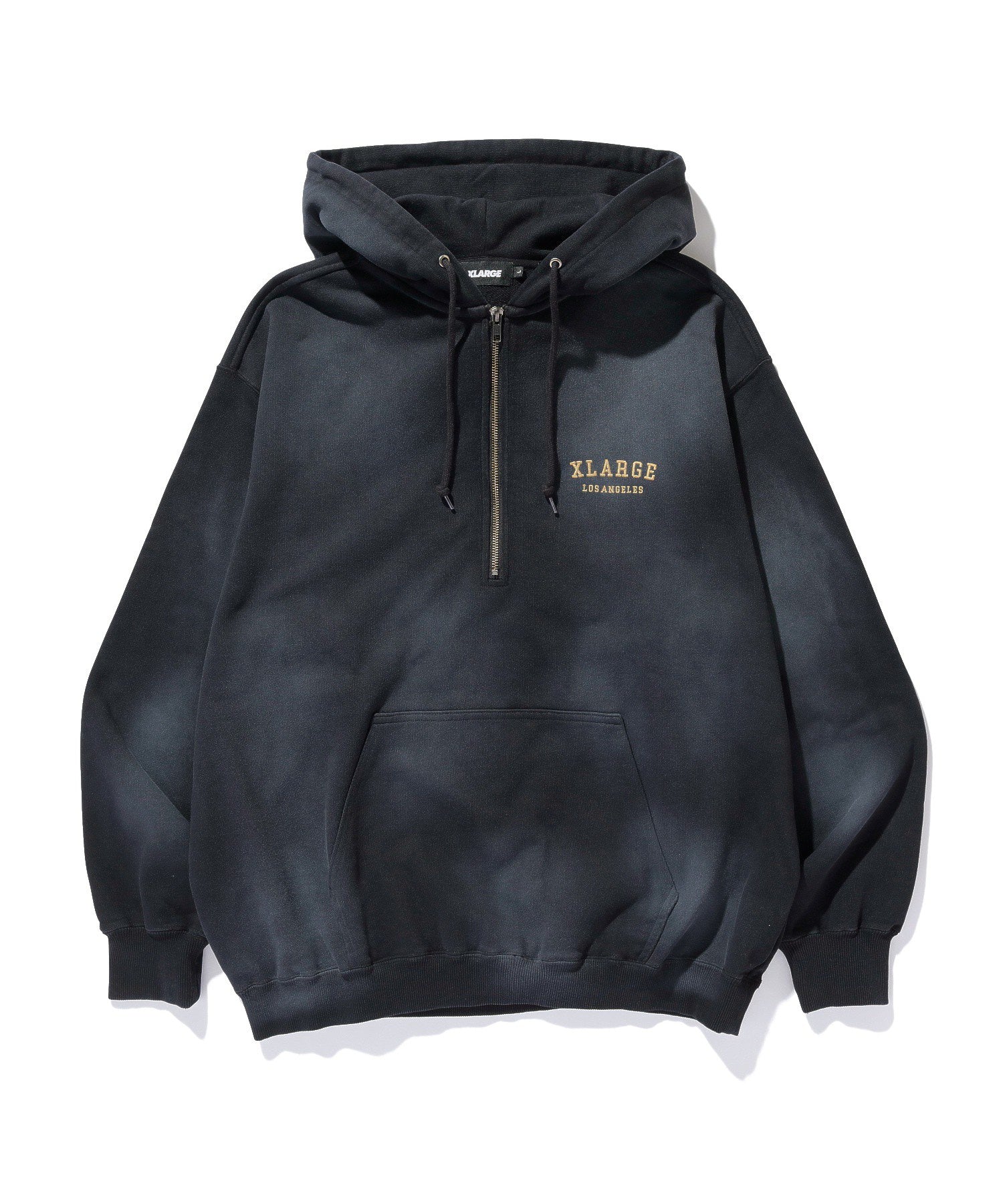 HALF ZIP UP HOODED SWEATSHIRT