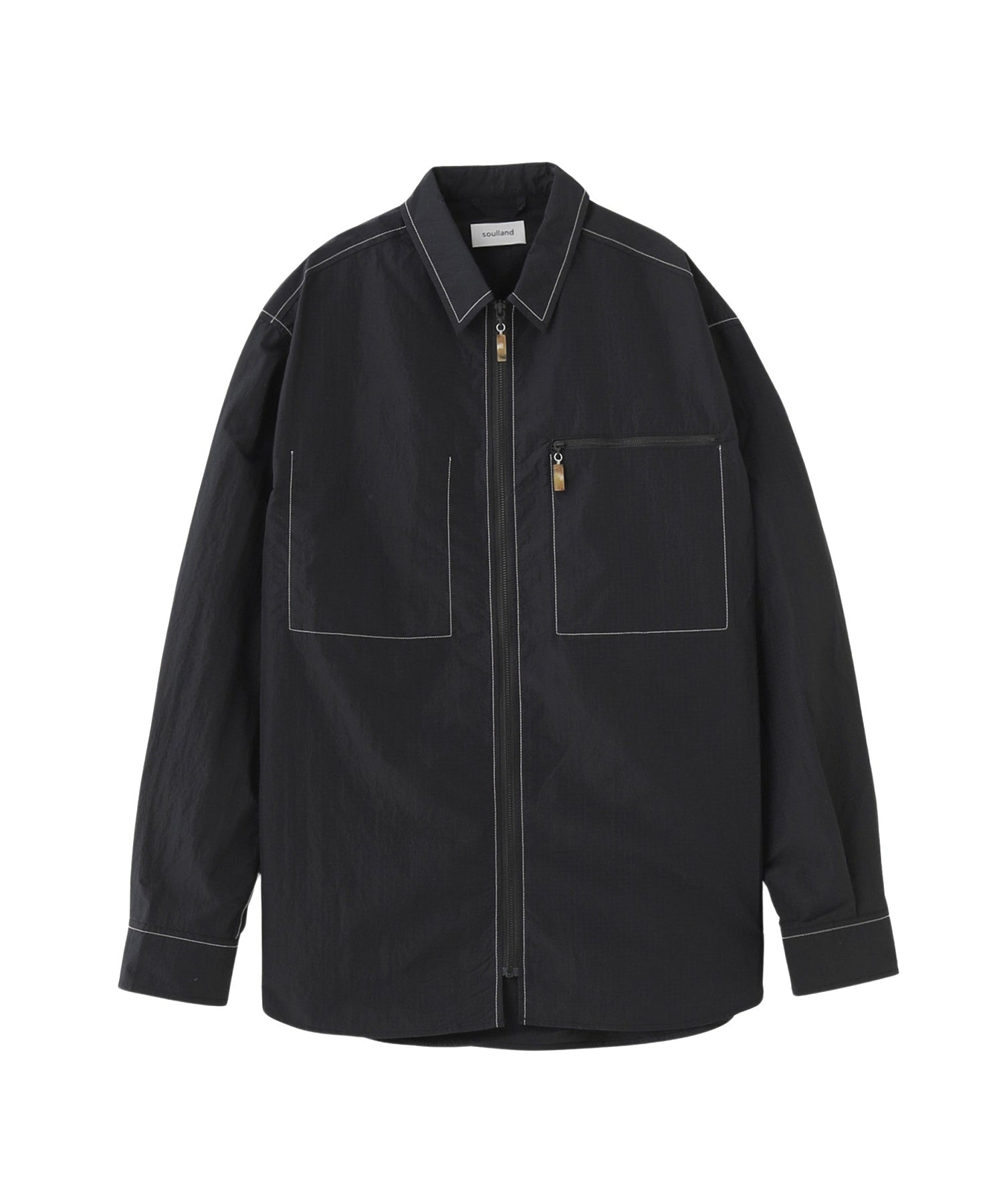 SOULLAND/ソウルランド/DERRY zip front shirt jacket/51028-1307