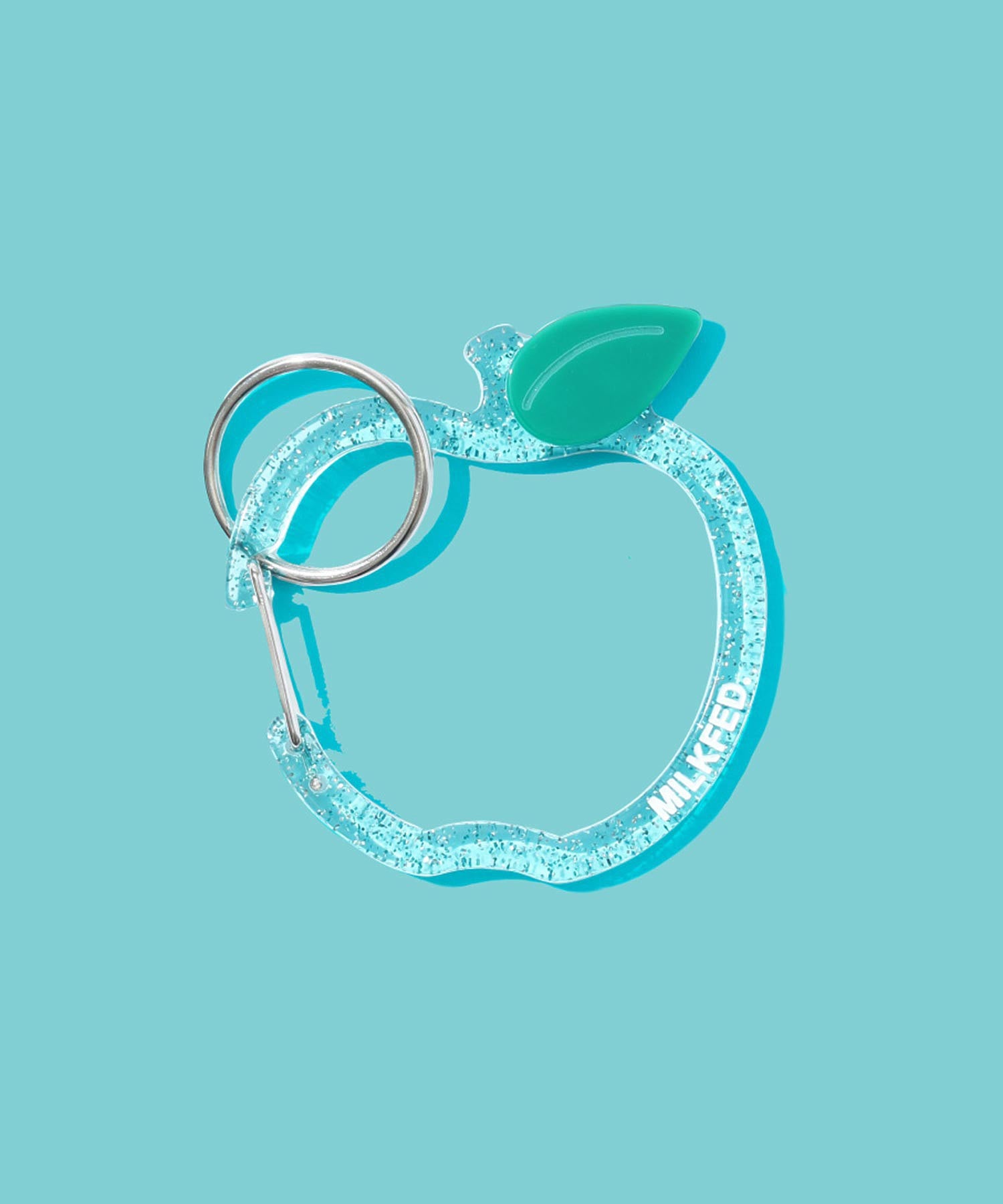 GLITTER APPLE CARABINER