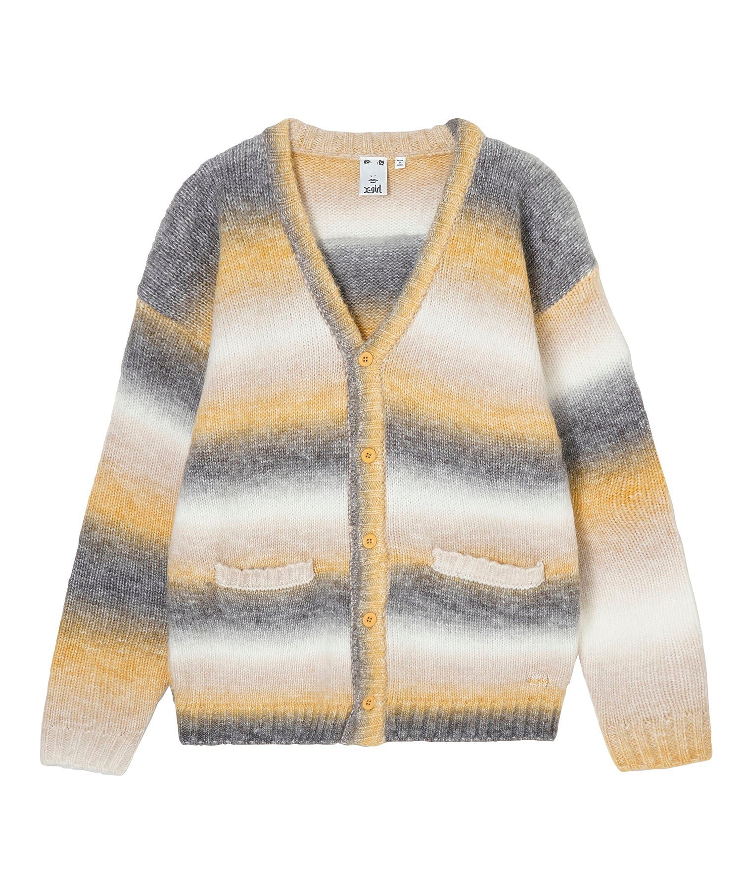 GRADATION KNIT CARDIGAN X-girl