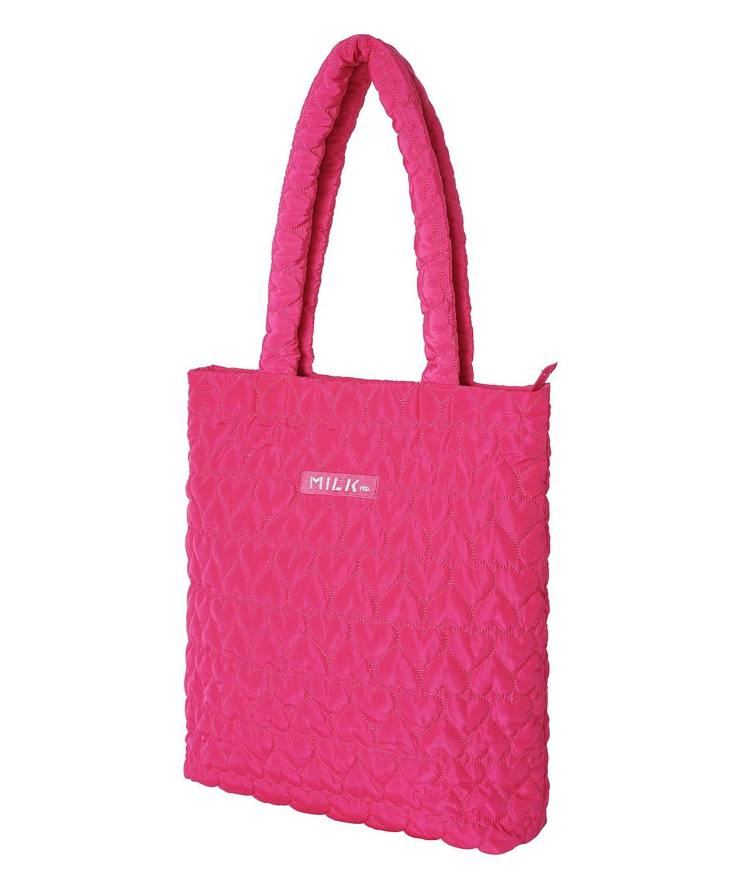 HEART QUILTED TOTE BAG MILKFED.