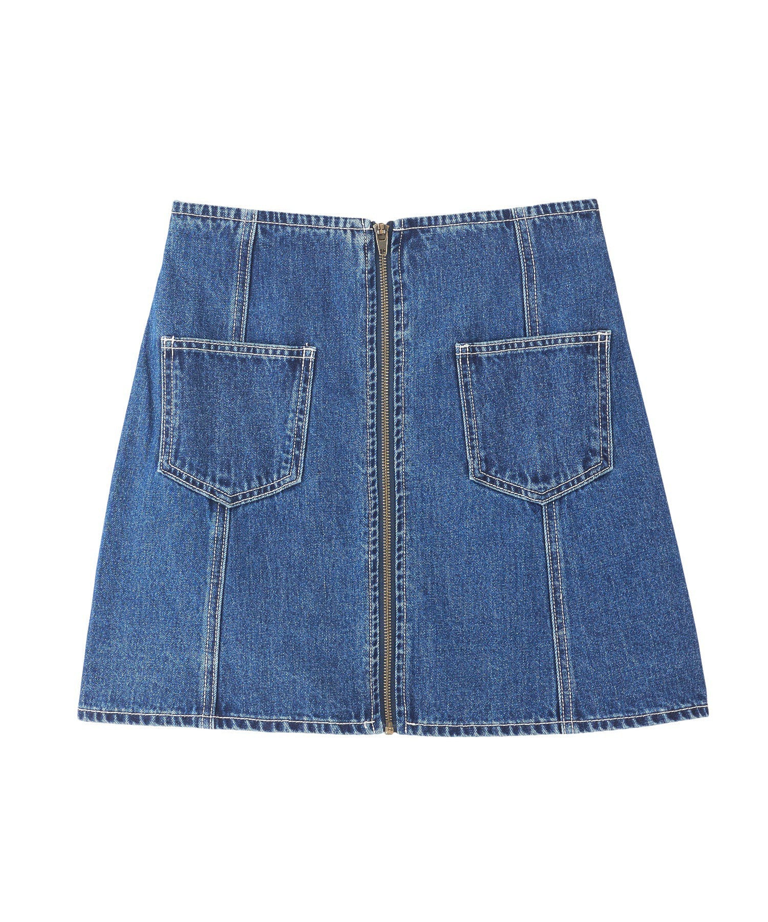 DENIM ZIP SKIRT