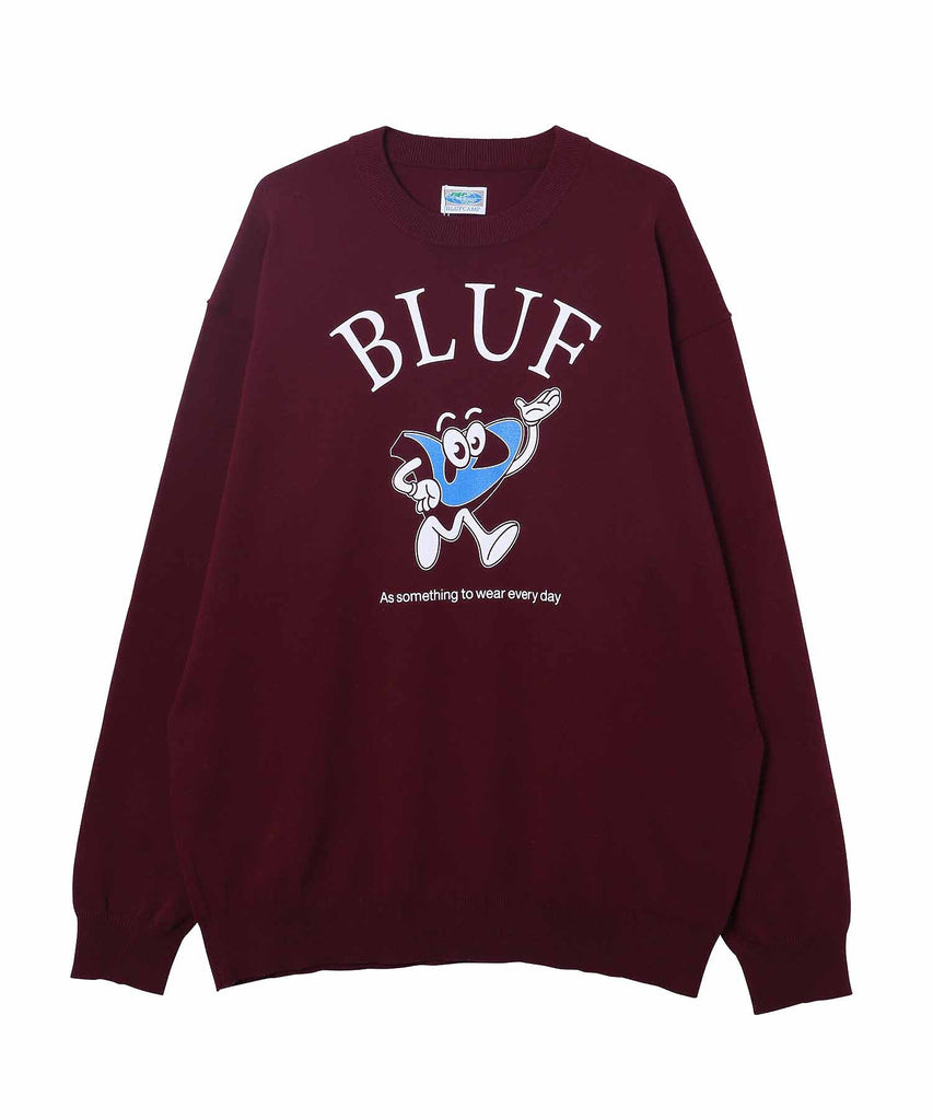 BLUF CAMP /ブルーフキャンプ/ Printed-Cotton Sweater BC-1Ｅ-N002 – calif（カリフ）公式サイト