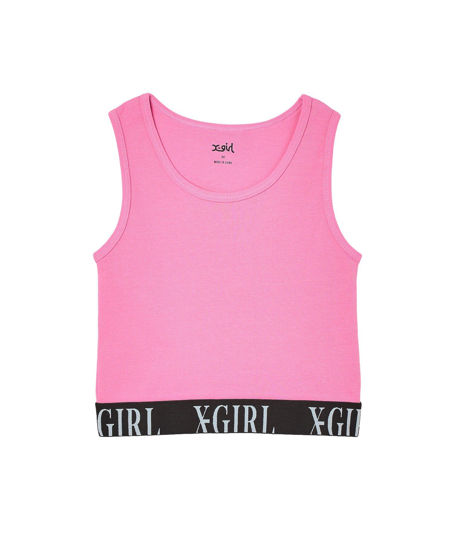 LOGO JACQUARD HEM TANK TOP