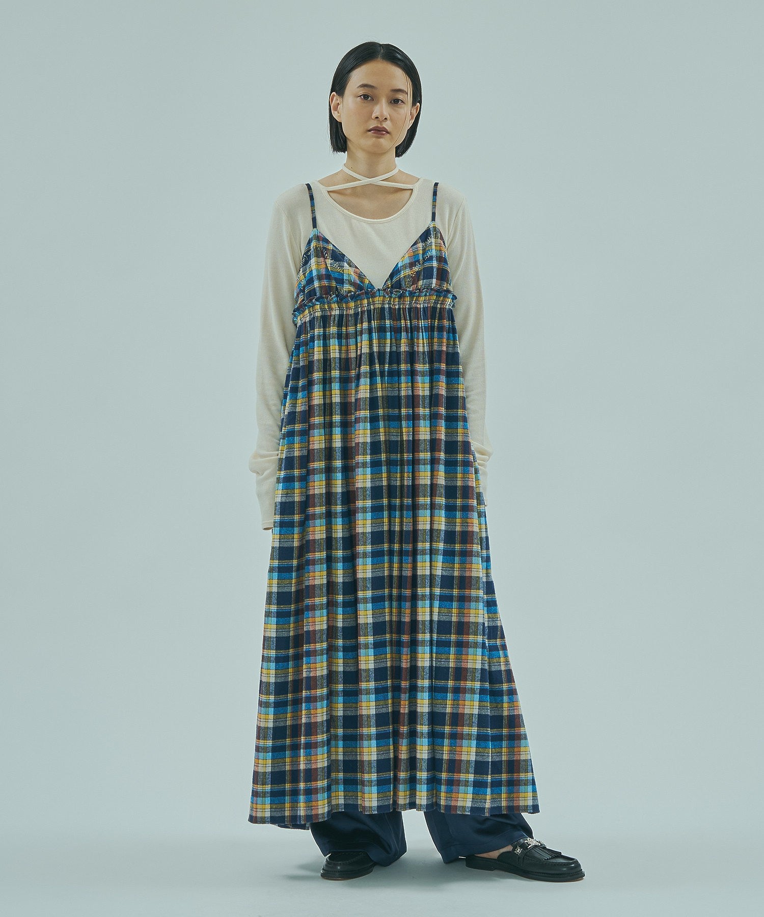 【ROSE BUD別注】INDIA IS BEUATIFUL/FLANNEL CAMISOLE DRESS
