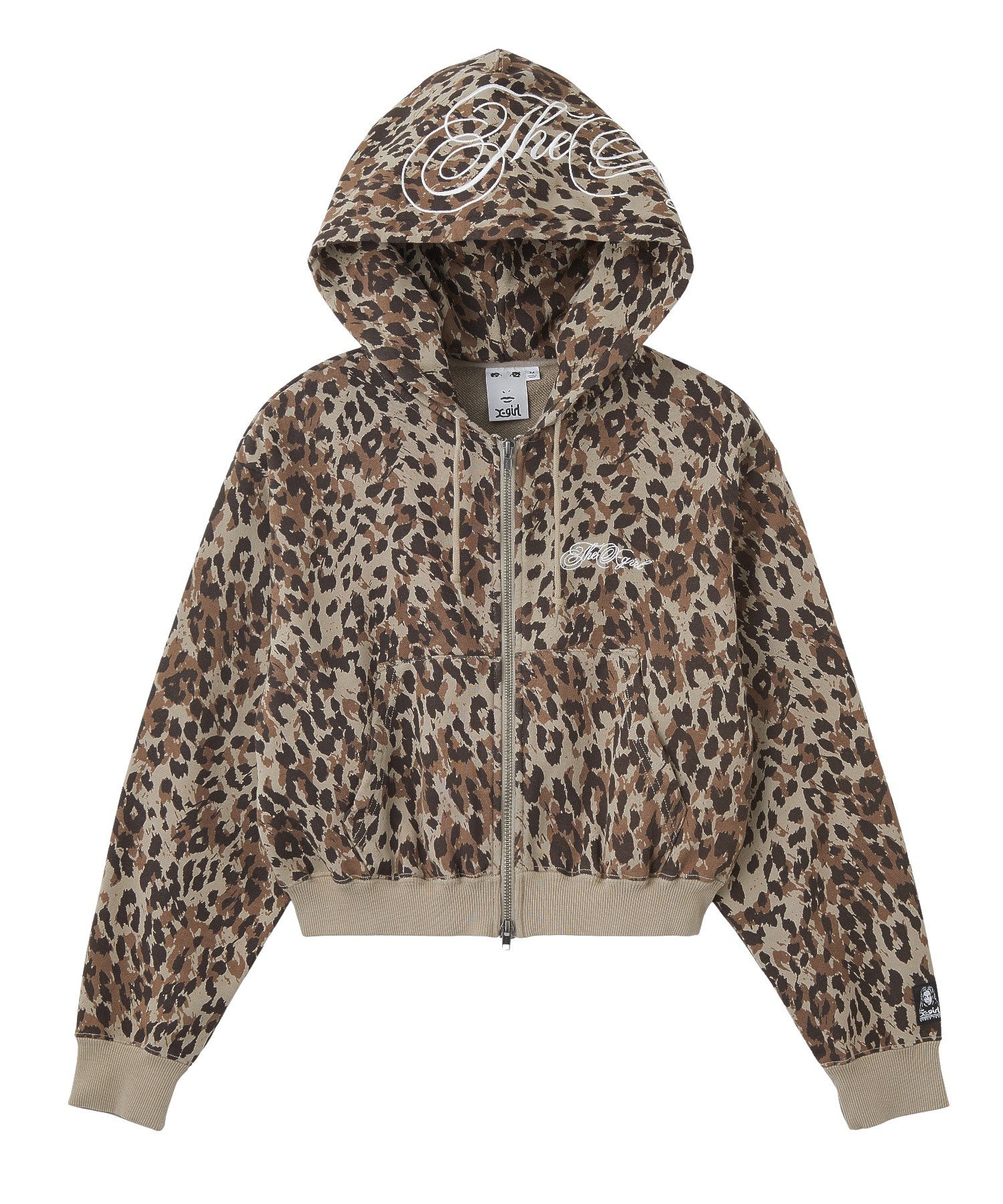 ALL OVER PRINT COMPACT ZIP UP SWEAT HOODIE