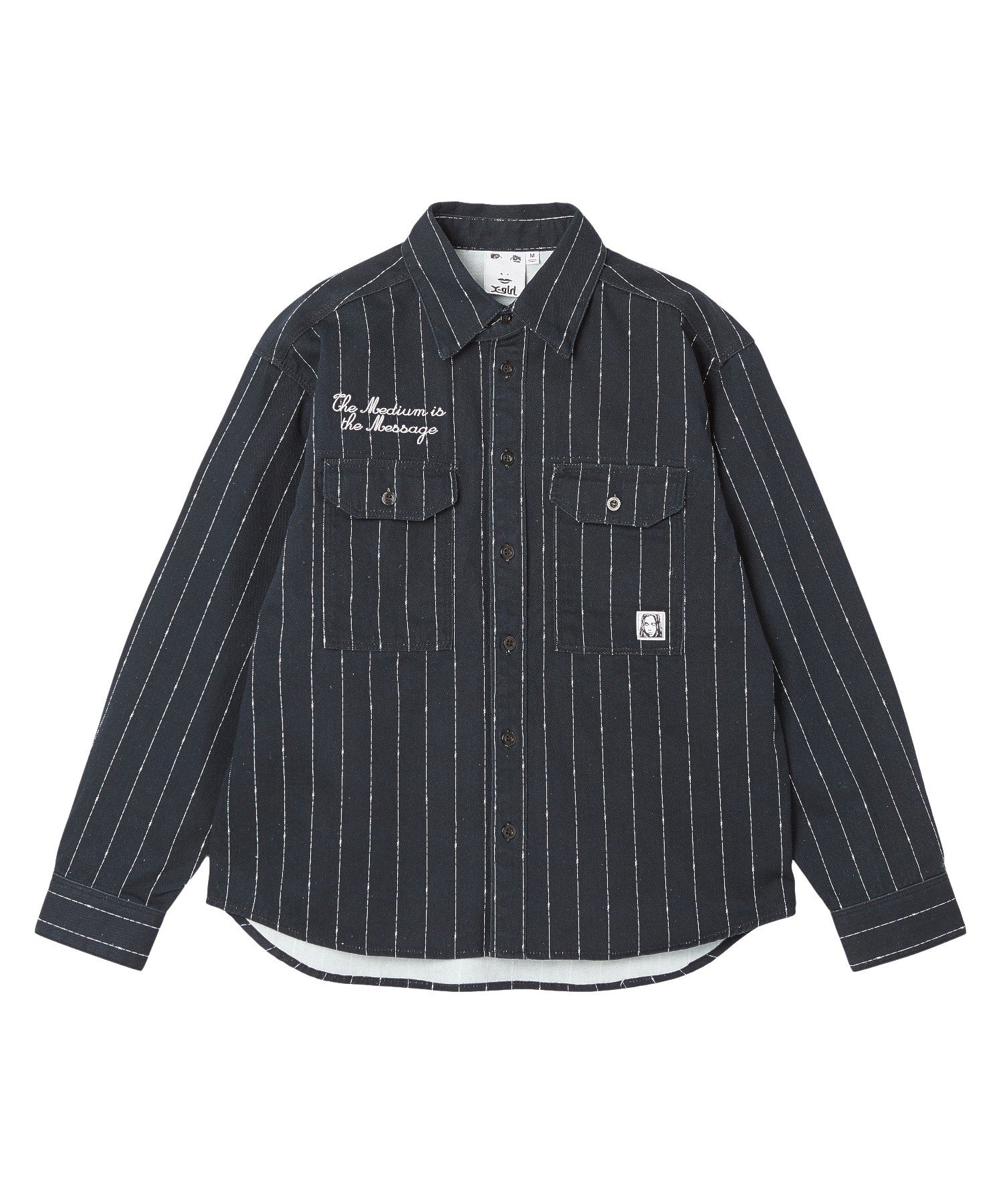 FACE LABEL WORK L/S SHIRT