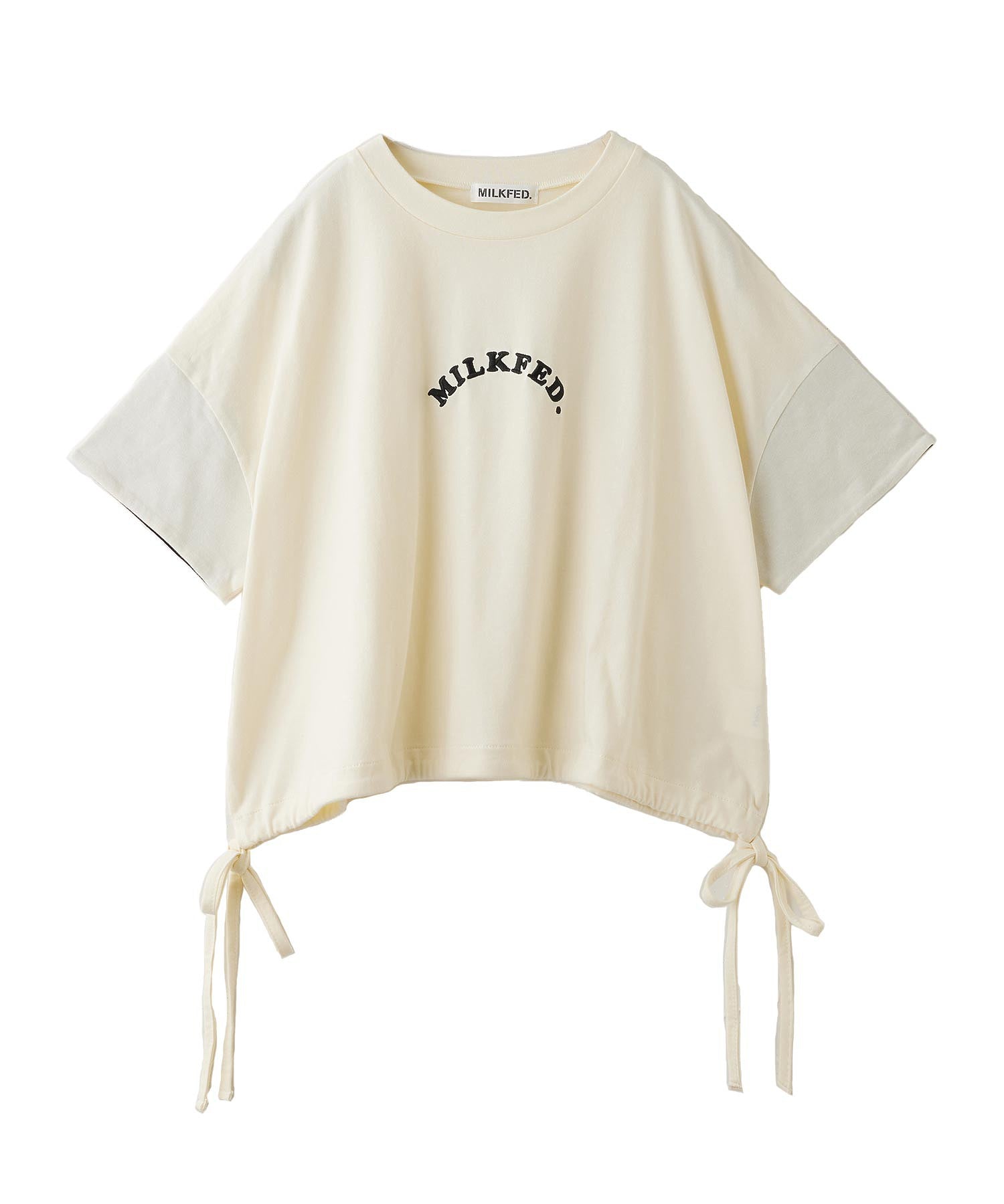 COLORED SLEEVE EDGE S/S TOP