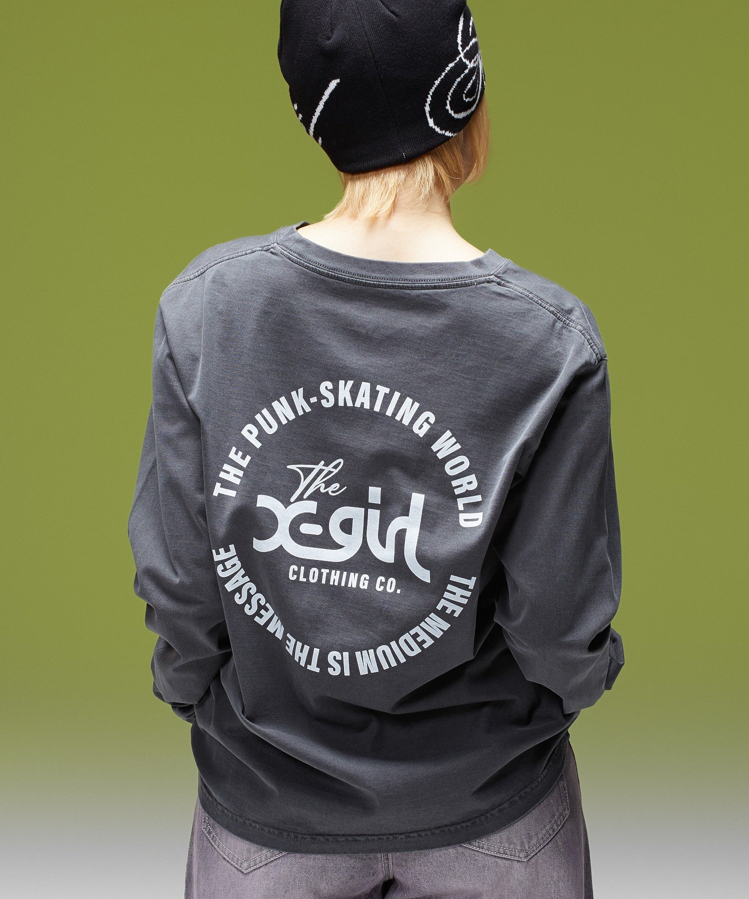 PIGMENT DYED POCKET L/S TEE