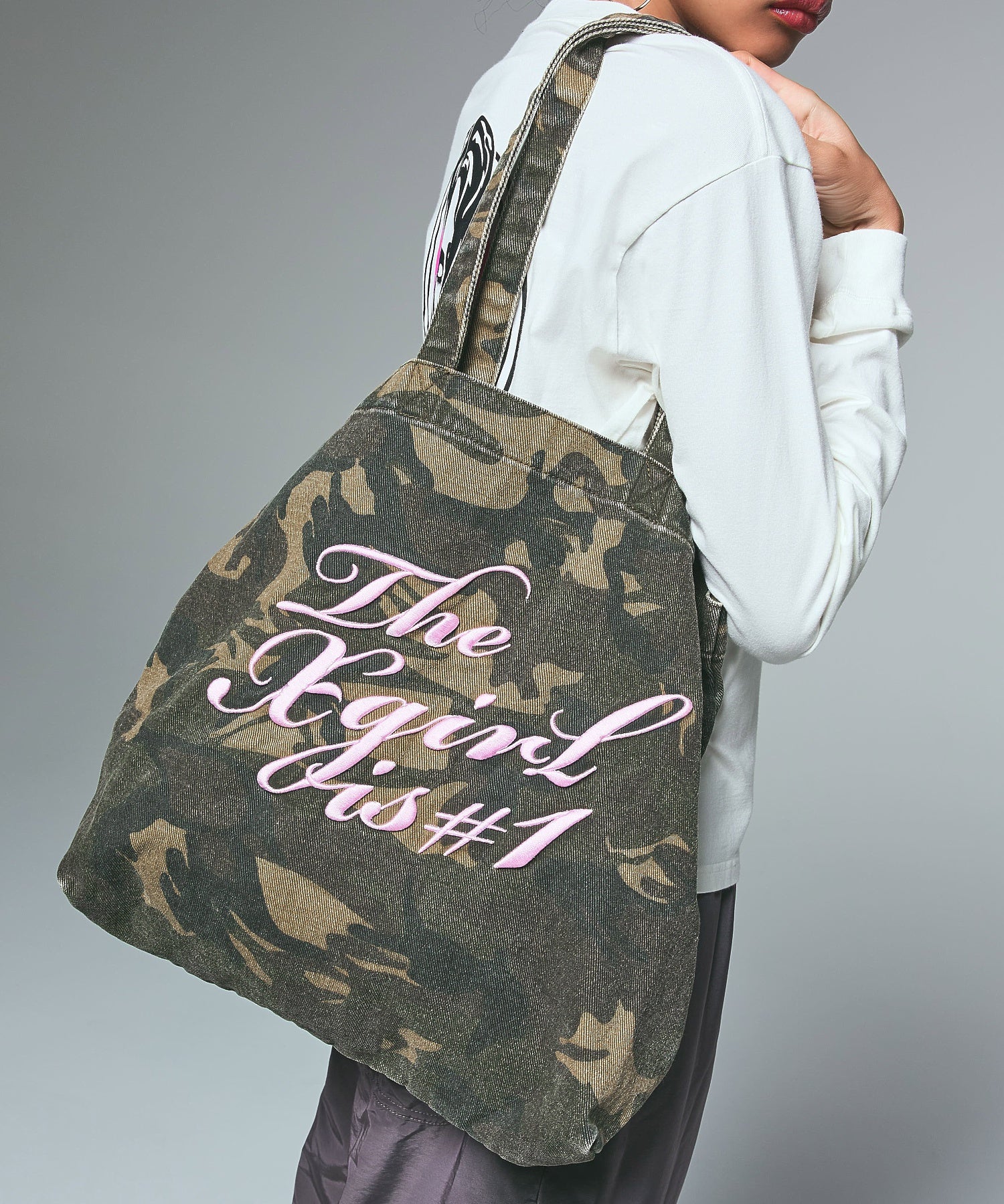 THE X-GIRL IS NUMBER ONE TOTE BAG