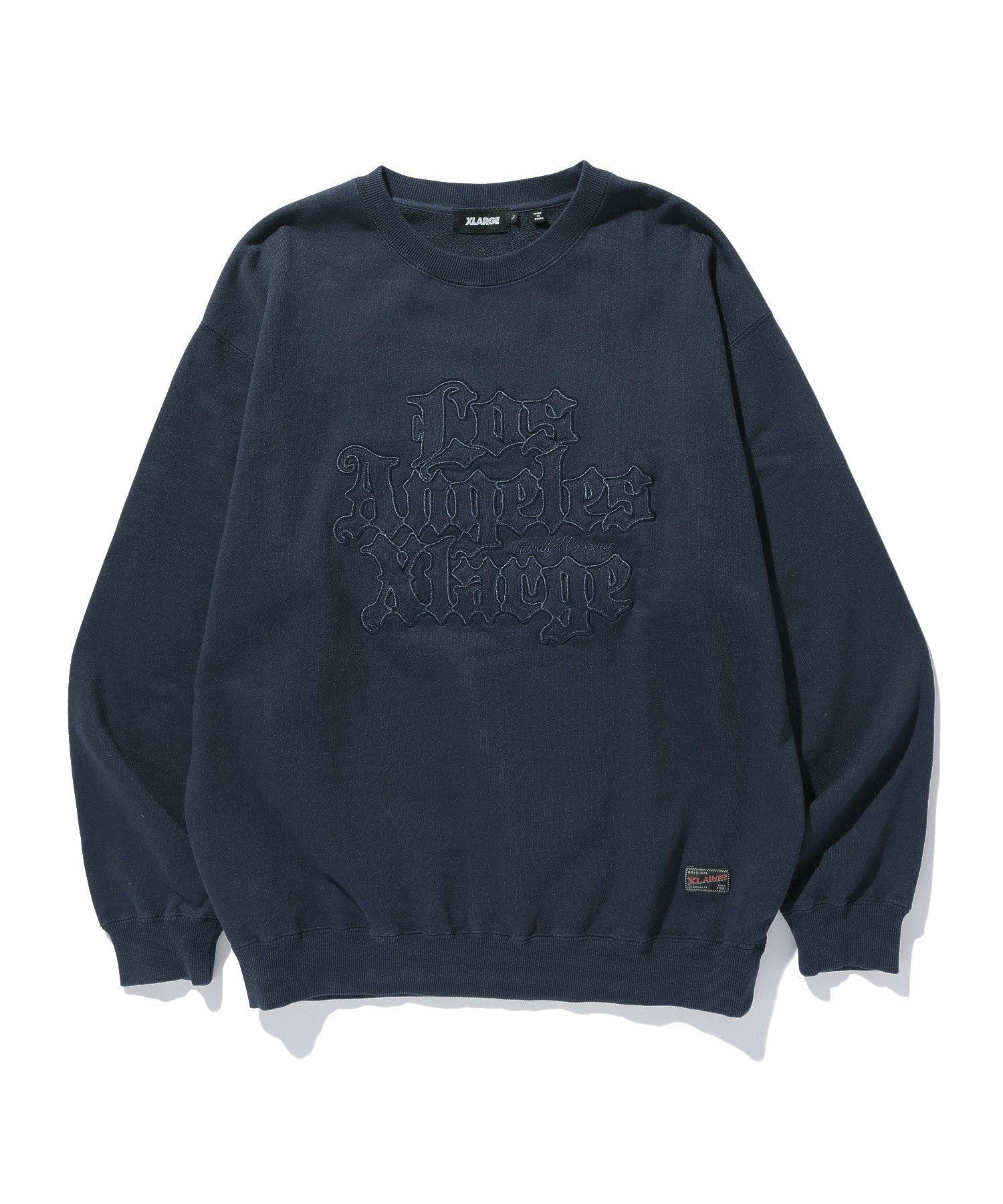 PATCHED OLD ENGLISH CREWNECK SWEATSHIRT