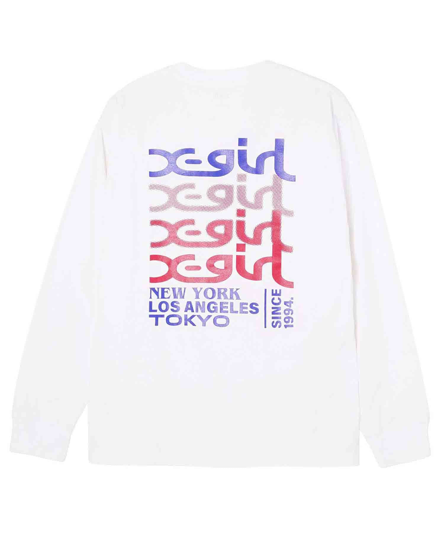 TRANSPARENT MILLS LOGO L/S TEE X-girl