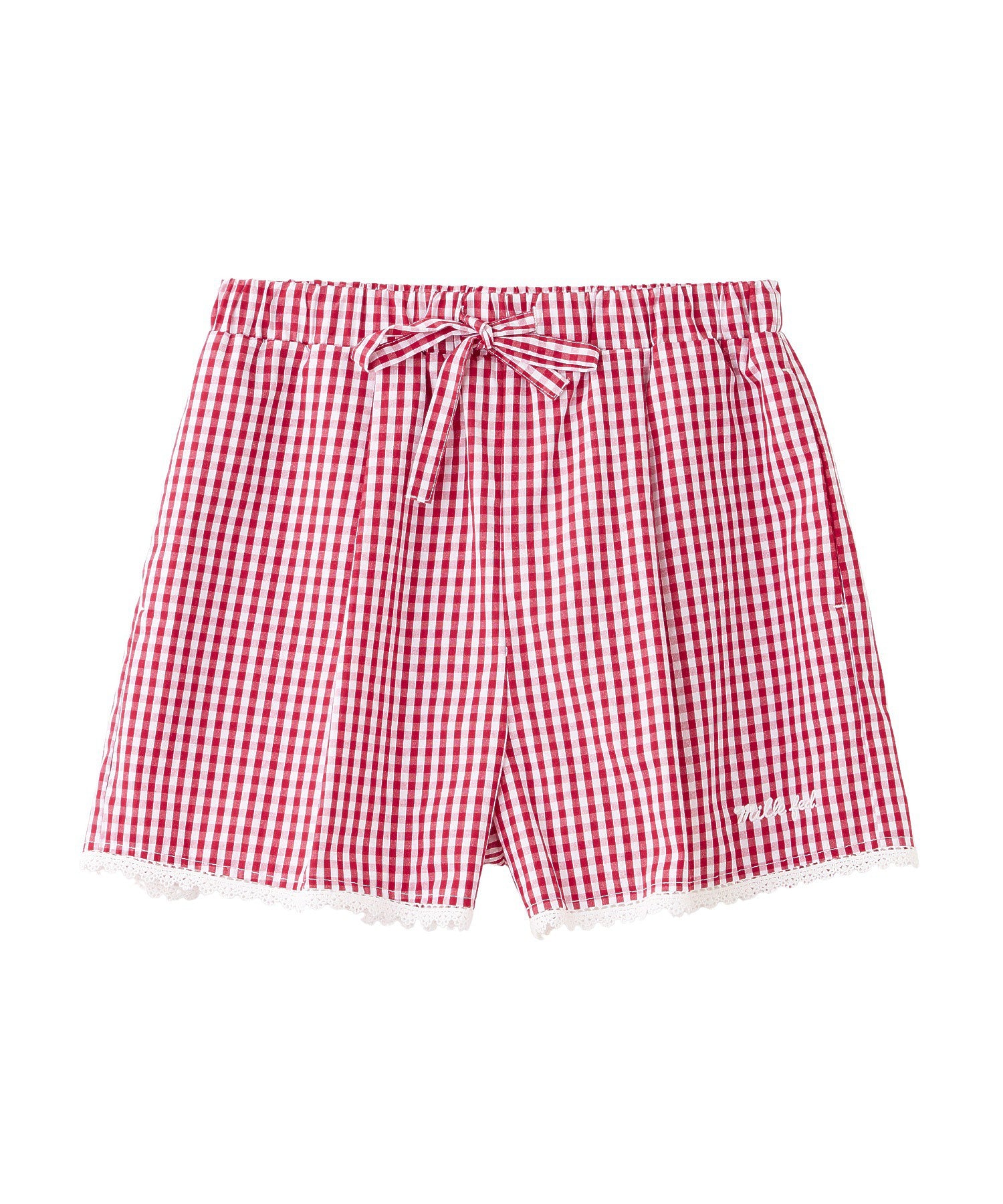 GINGHAM MINI SHORTS