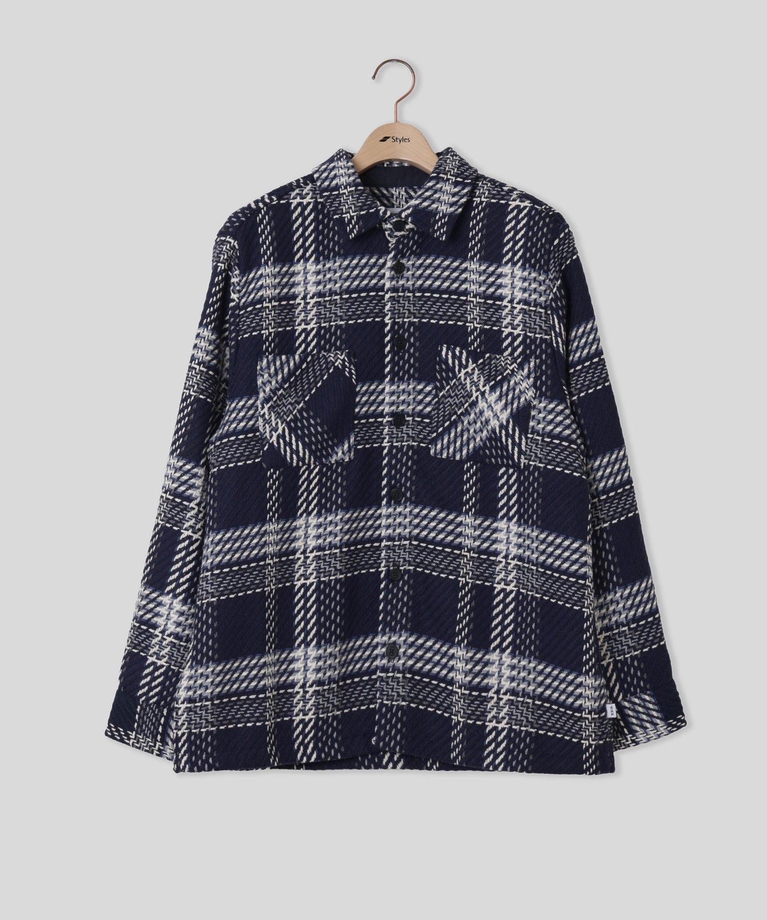 WAX LONDON/ワックスロンドン/WHITING OVERSHIRT AW26-OSH-WHI-CLW-NVE