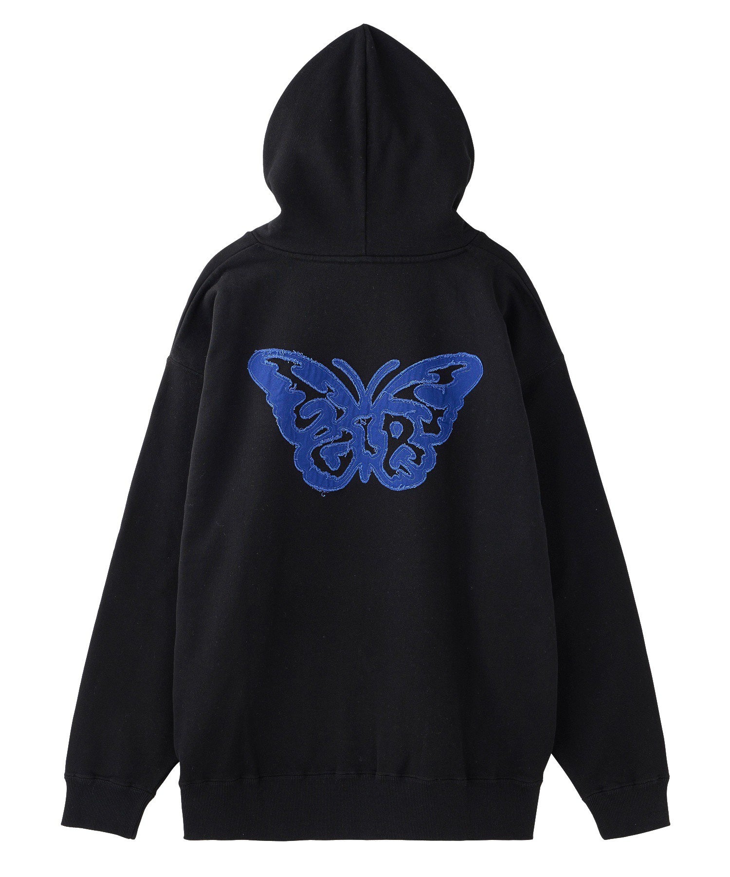 BUTTERFLY PATCH OVERSIZED SWEAT HOODIE