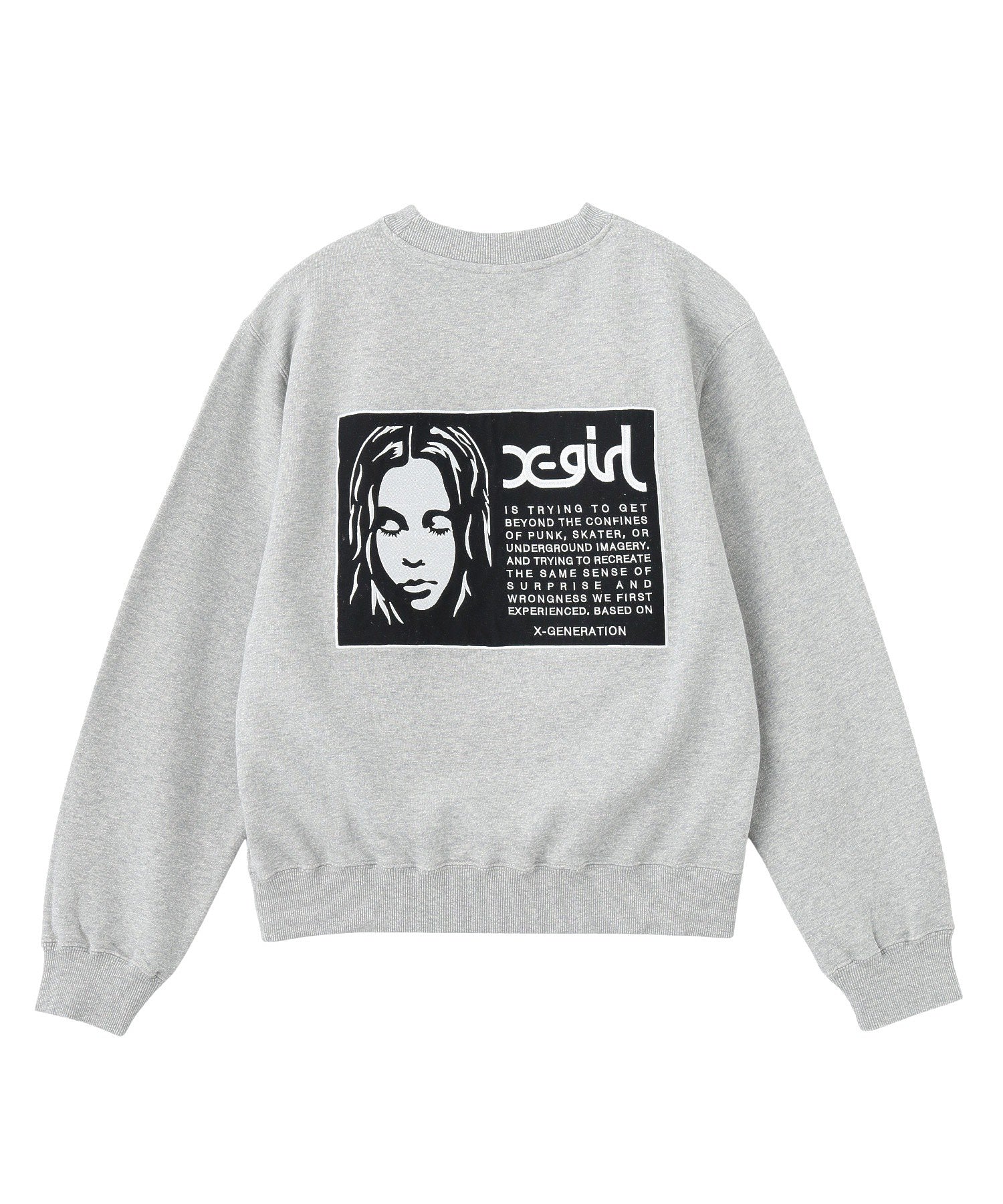 FACE LABEL PATCH SWEATSHIRT