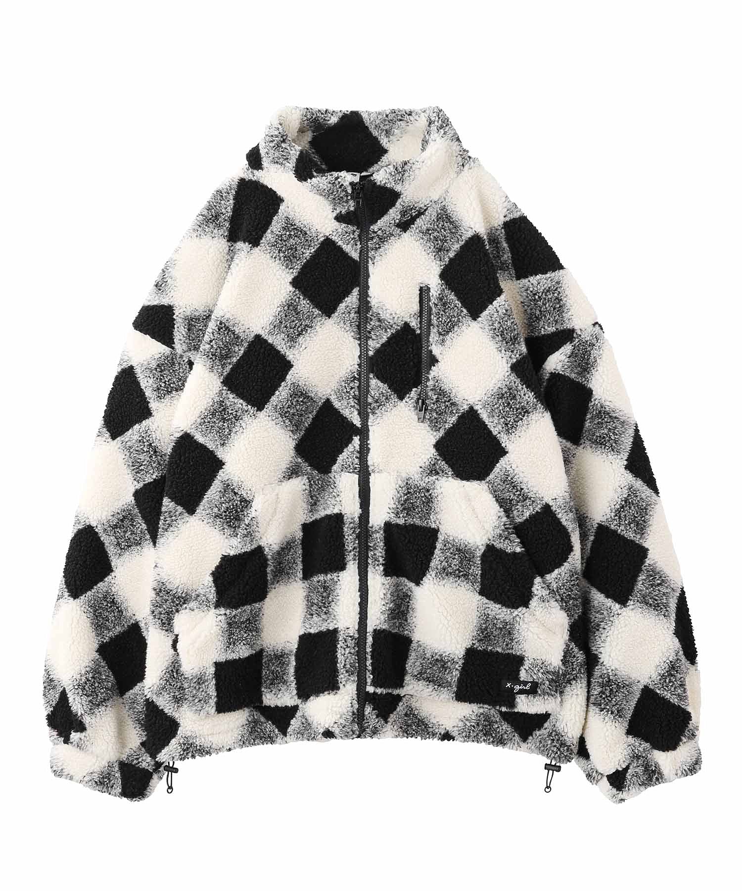 BUFFALO PLAID BOA BLOUSON X-girl