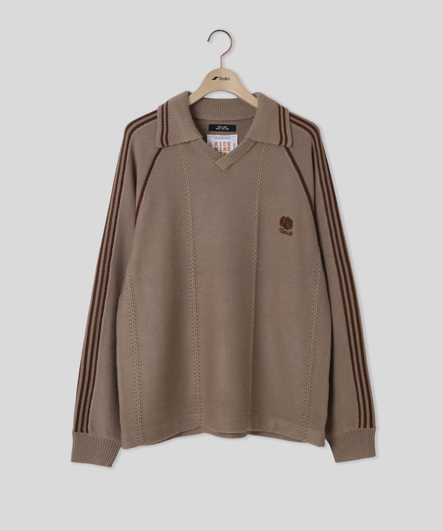 RICE NINE TEN/ライスナインテン/KNITTING GAME SHIRT KN-GM