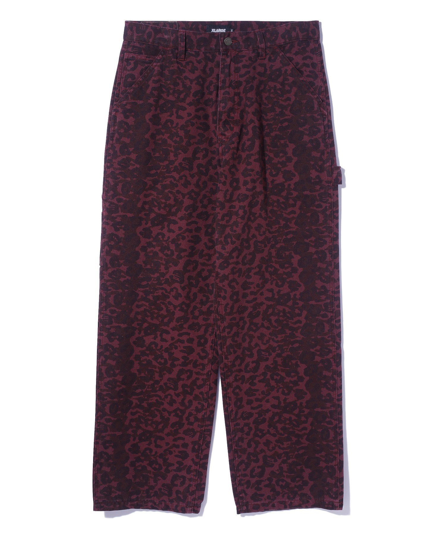 LEOPARD OVERDYED PAINTER PANTS