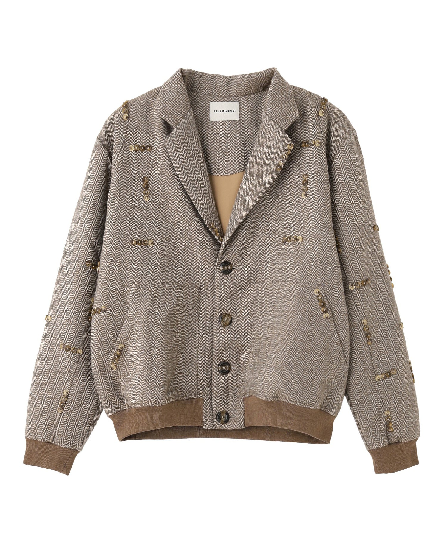 PAS UNE MARQUE/パ・ズュヌ・マルク/Button Pattern Jacket PAS-596