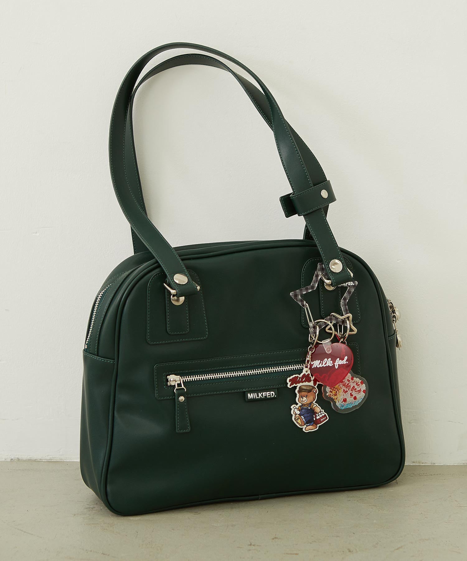 HEART CHARM BOSTON BAG