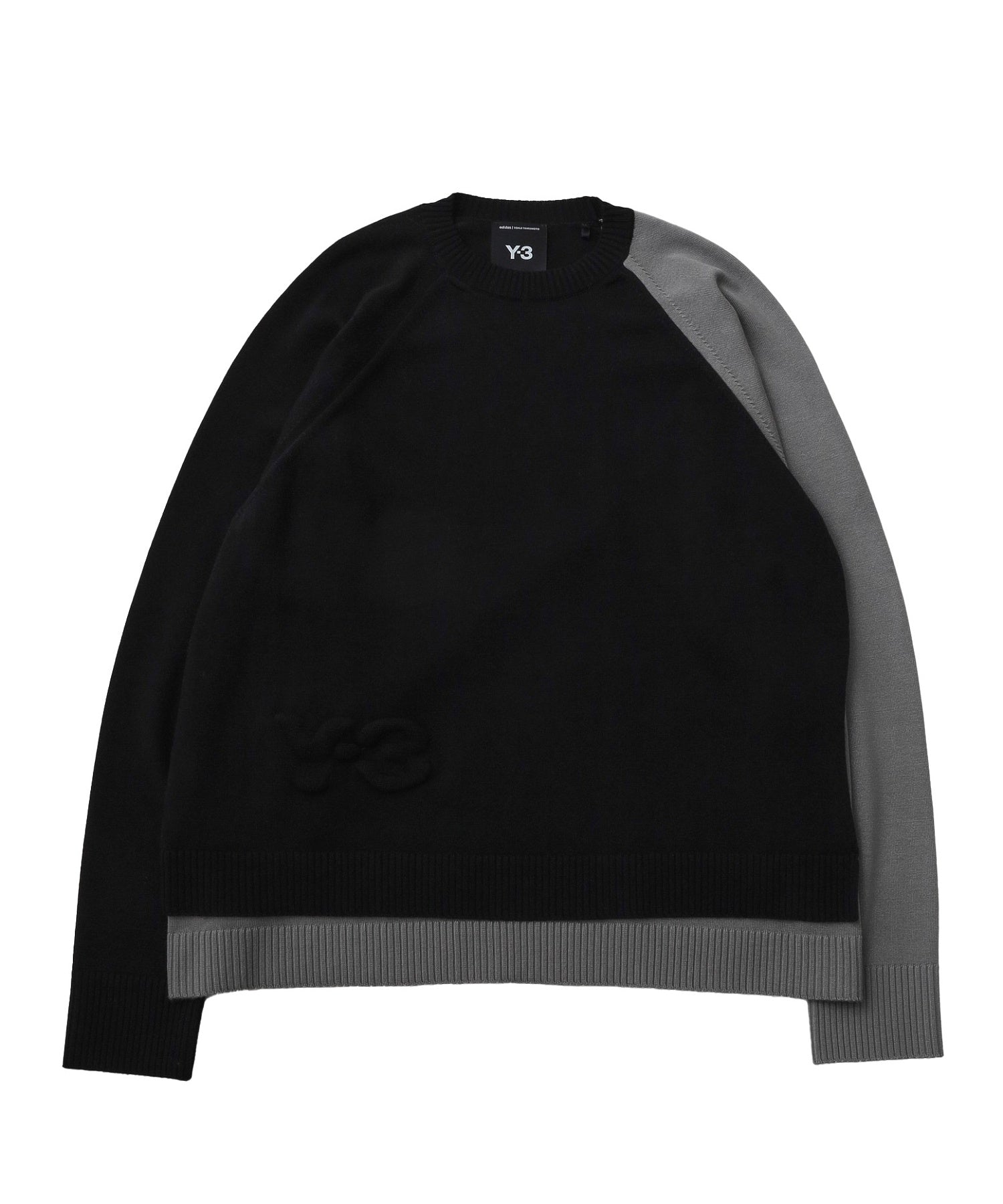Y-3/ワイスリー/LOGO KNIT CREW JX7331