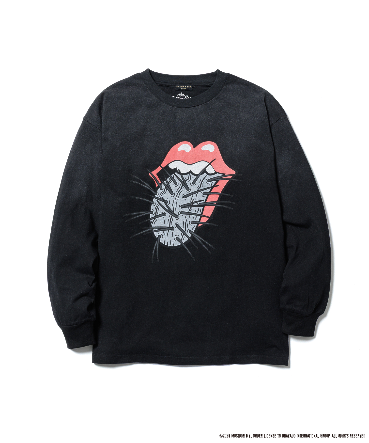【F-LAGSTUF-F】CACTUS TONGUE L/S T-SHIRT(The Rolling Stones)