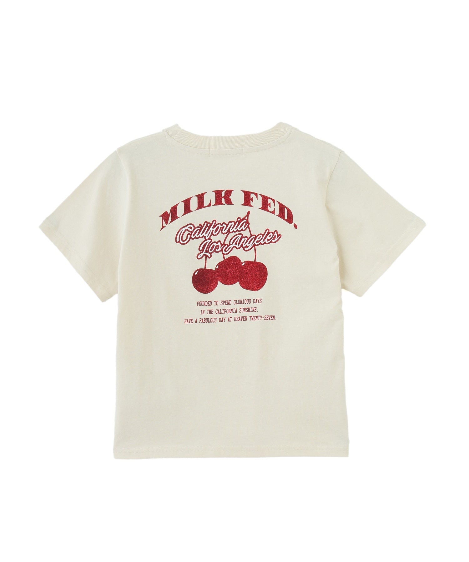 GLITTER  CHERRY COMPACT S/S TEE