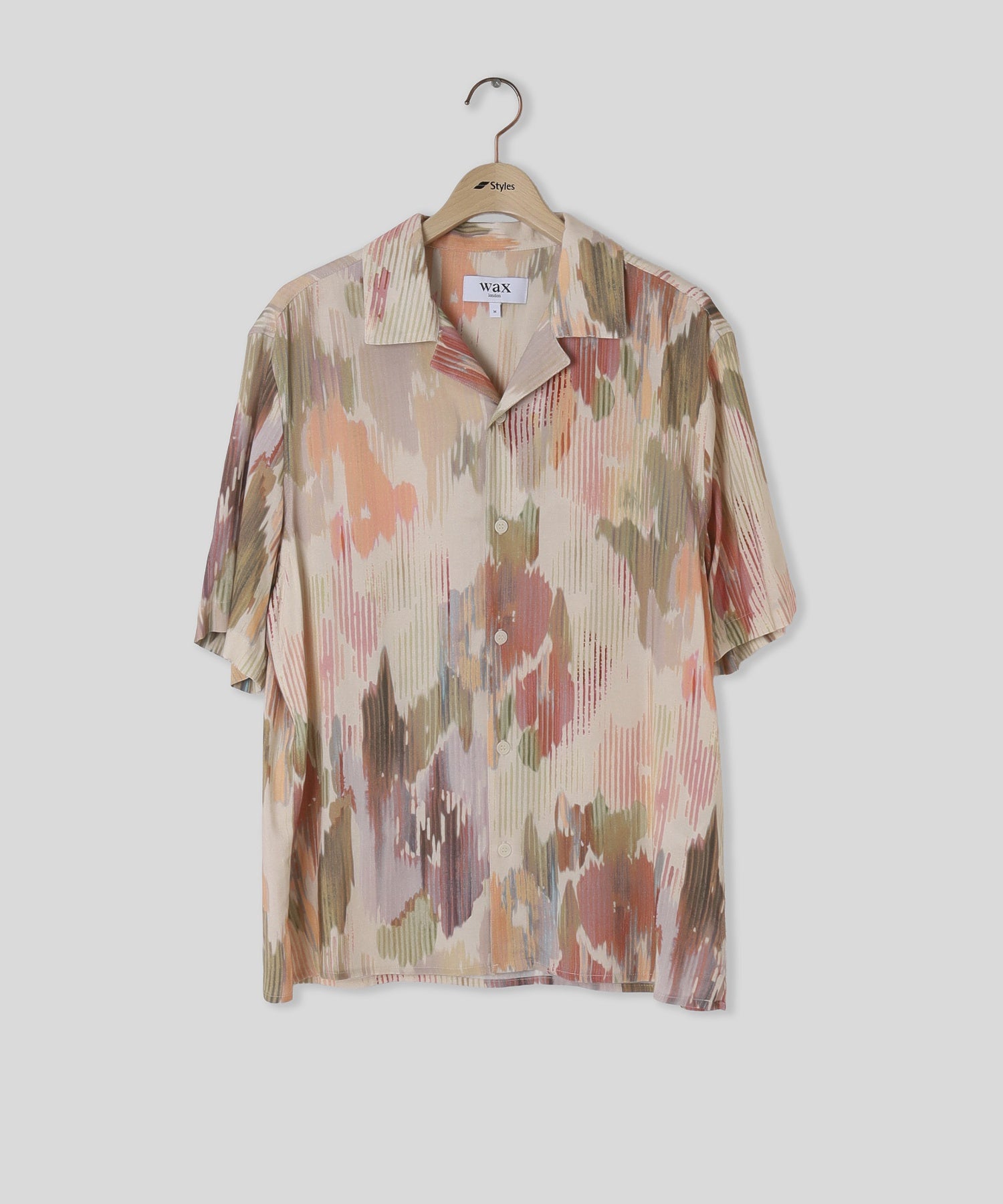 WAX LONDON/ワックスロンドン/DIDCOT SS SHIRT CORRIGATED FLORAL PTM