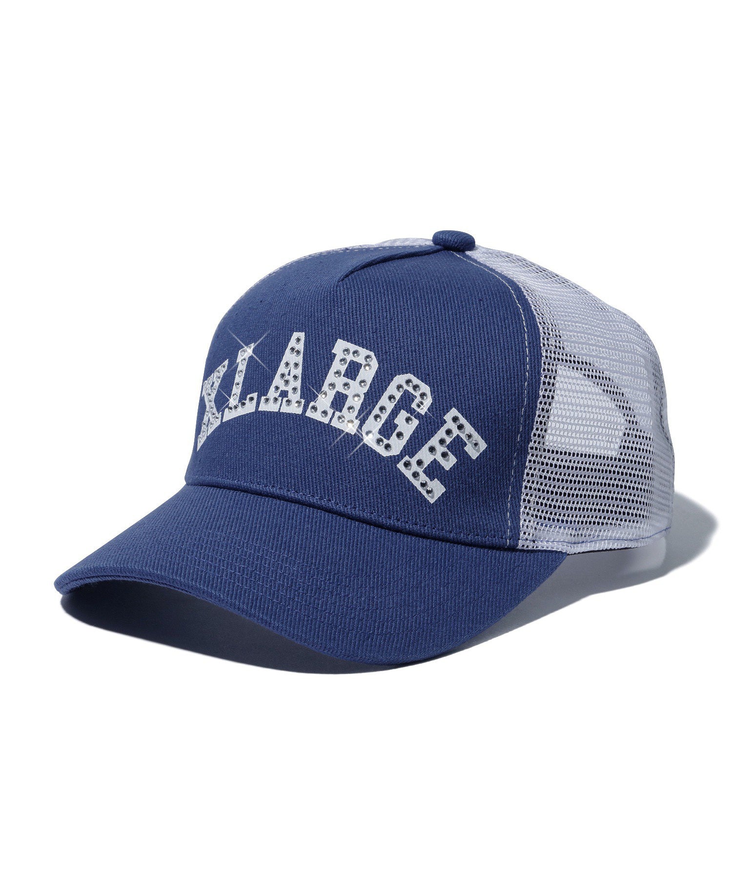 RHINESTONE LOGO MESH CAP